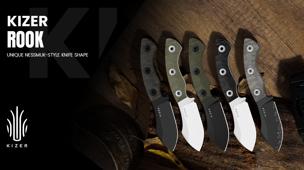 Rook | 10V | Richlite | Fixed Blade | 1090A1