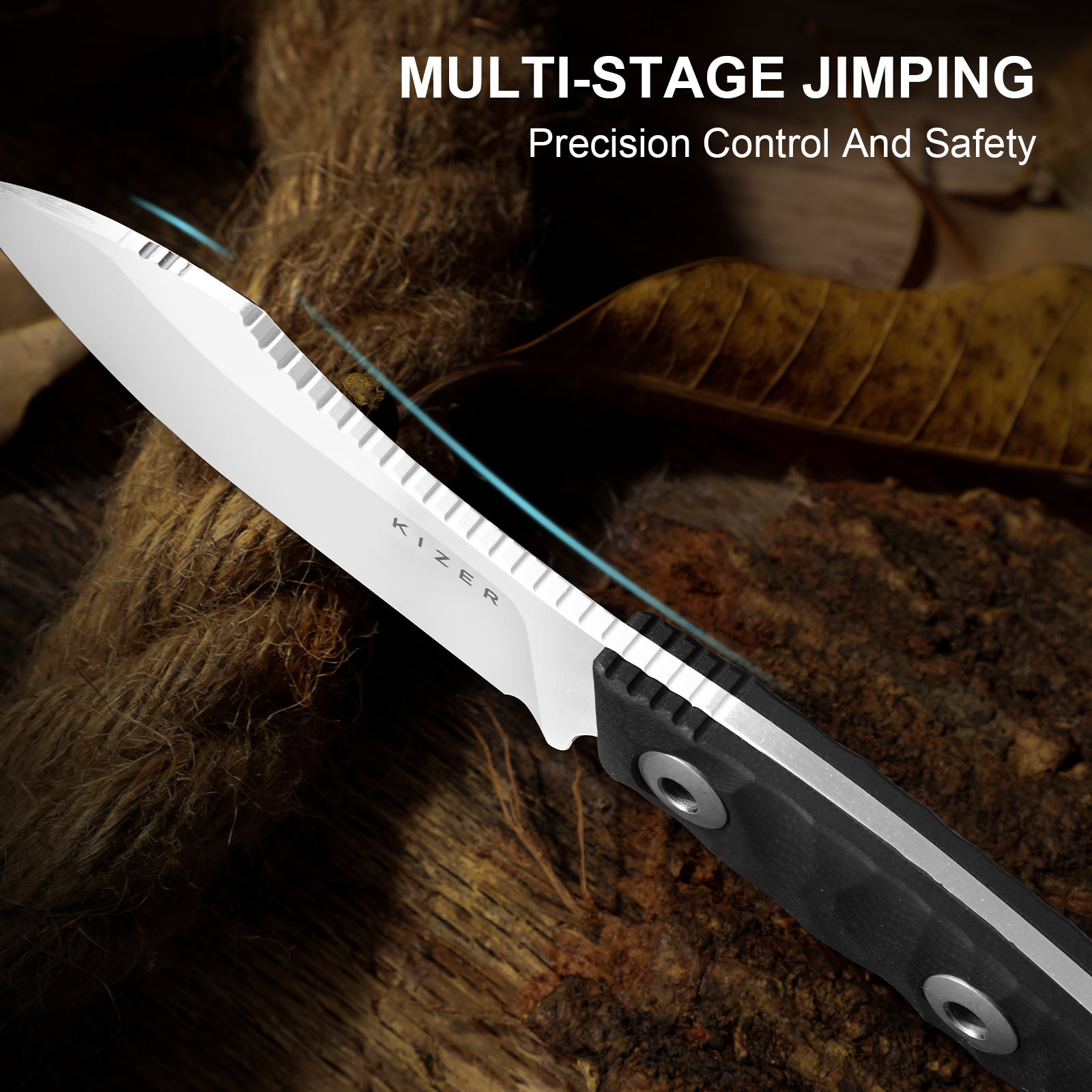 Rook | AEB-L | G10 | Fixed Blade | KizerV™ 1090A3