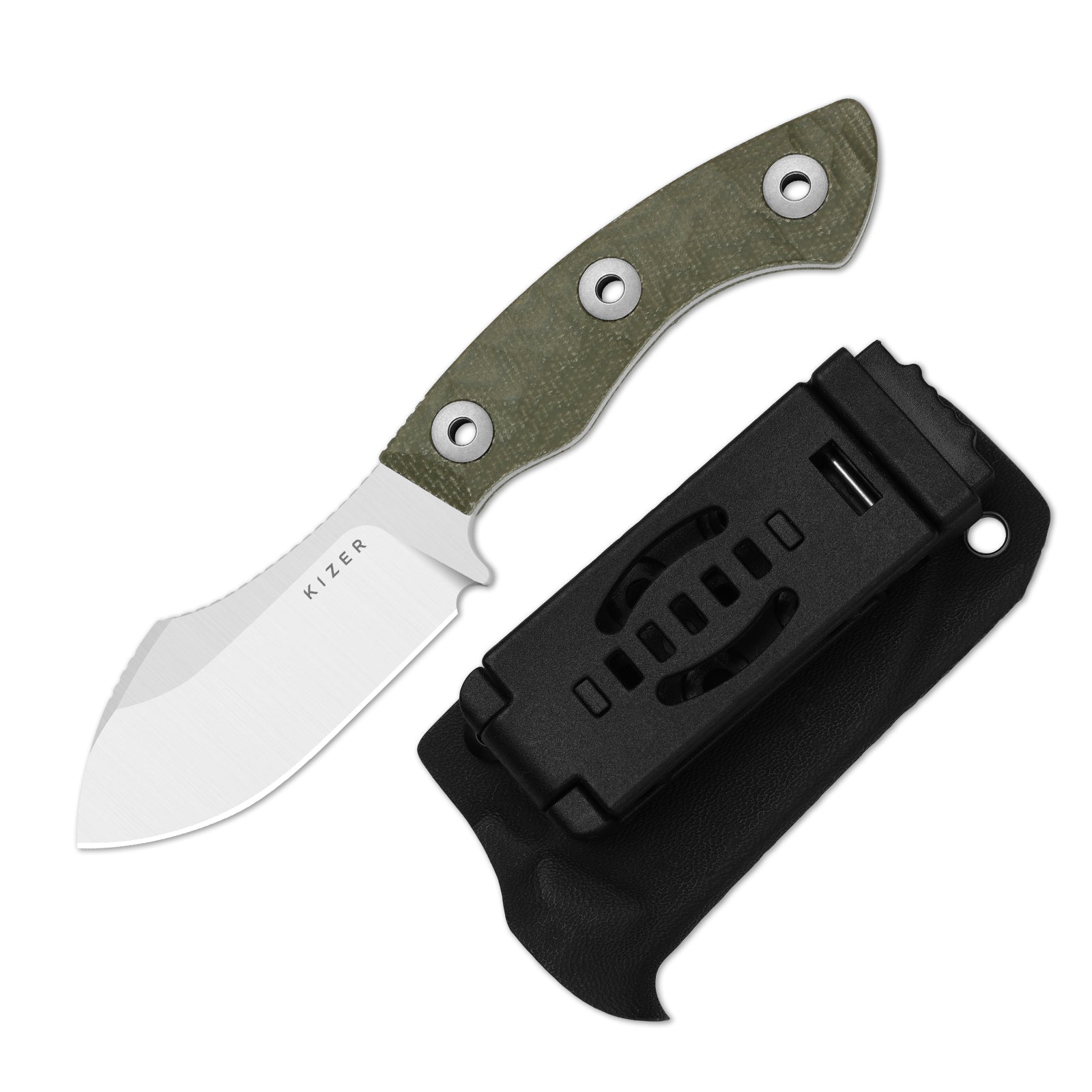 Rook | AEB-L | Micarta | Fixed Blade | KizerV™ 1090A4