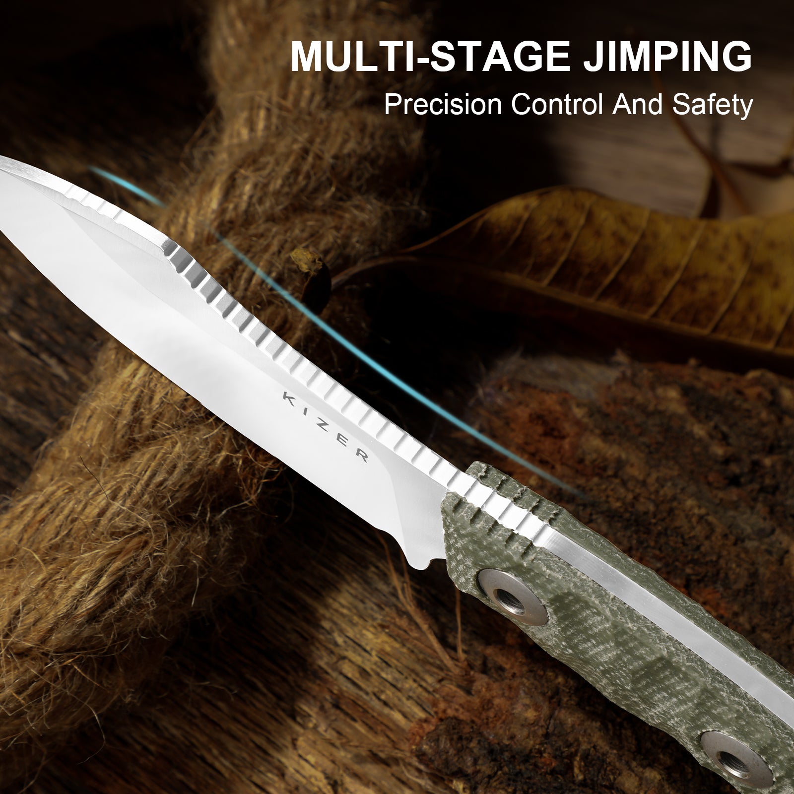 Rook | AEB-L | Micarta | Fixed Blade | KizerV™ 1090A4