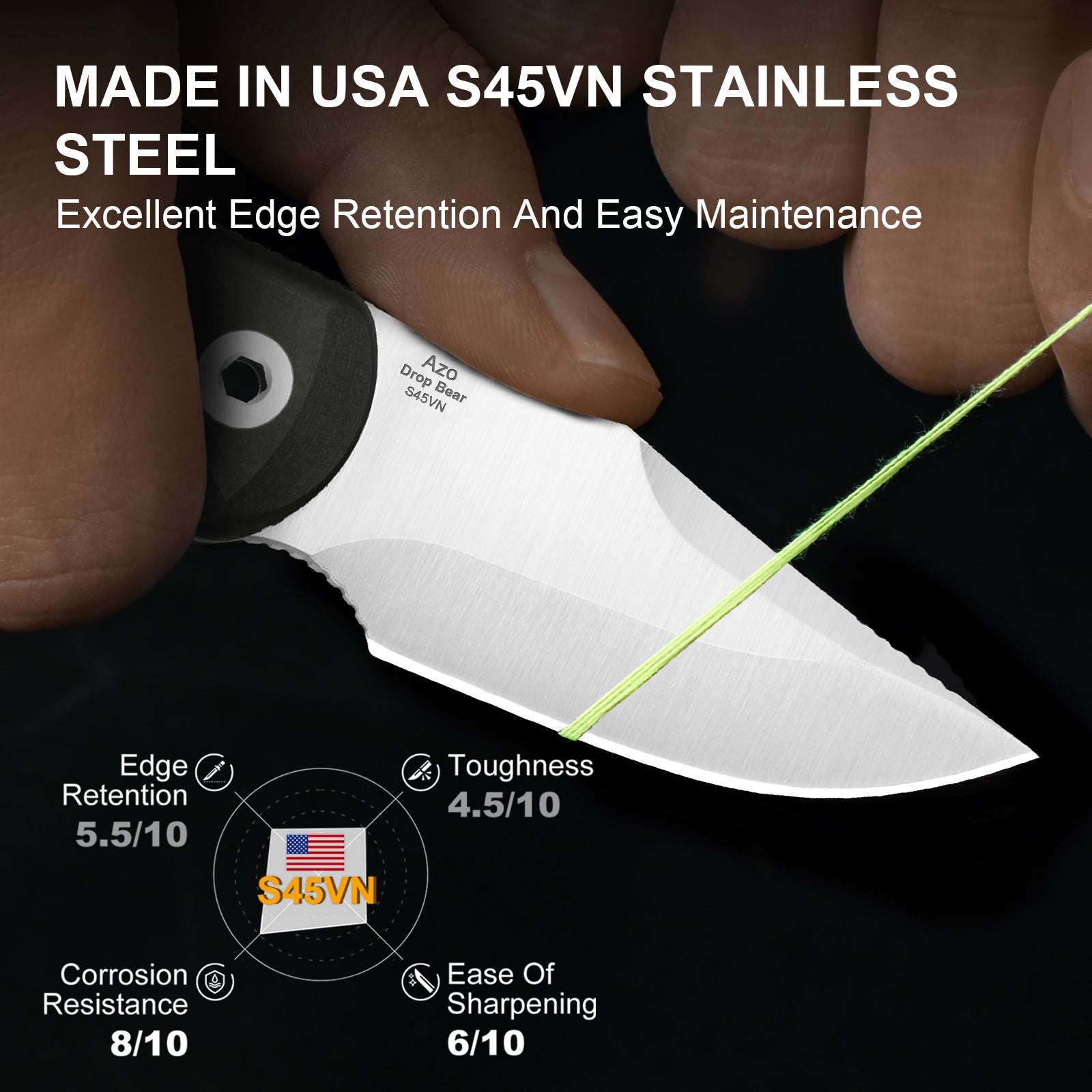 Drop Bear® Fix | S45VN | Richlite® | KizerB™ 1092A3