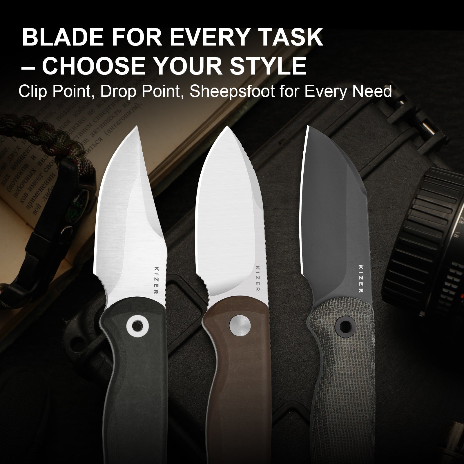 Drop Bear® Fix | S45VN | Richlite® | KizerB™ 1092A3