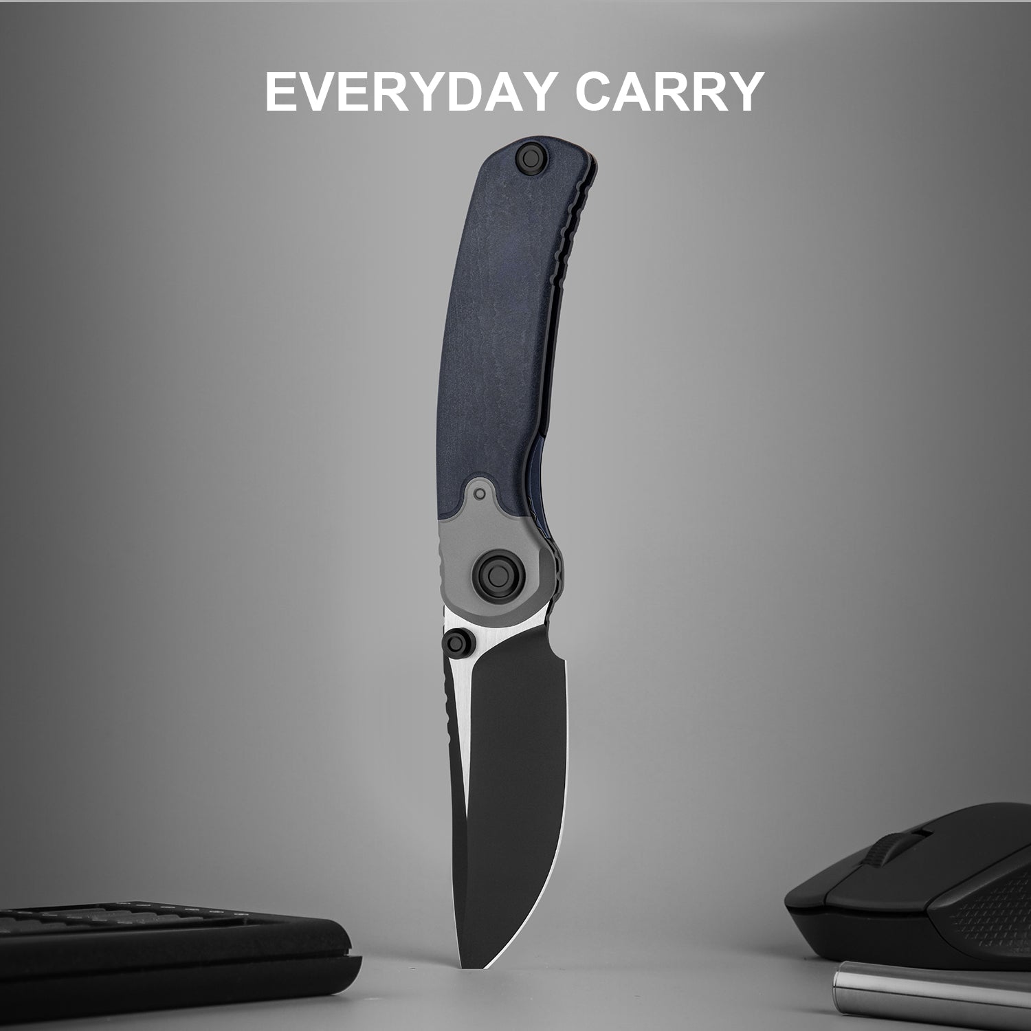 PIONEER | S35VN | Blue Canyon & Titanium | KizerB™ FK03A5