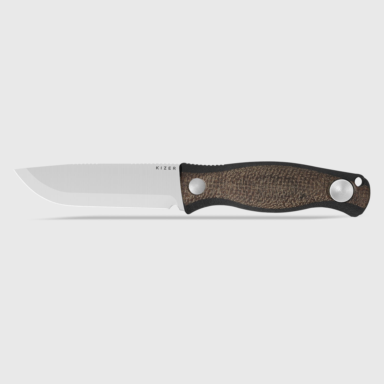 Polaris | AEB-L | Burlap Micarta & G10 | KizerV™ 1100A3