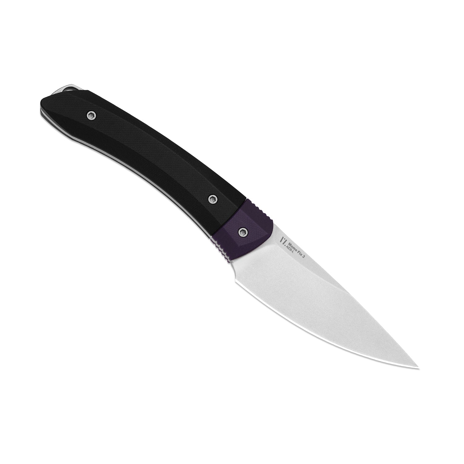 Momo Fix 3 | Purple & Black G10 | AEB-L | Stonewashed | KizerV™ 1124A3