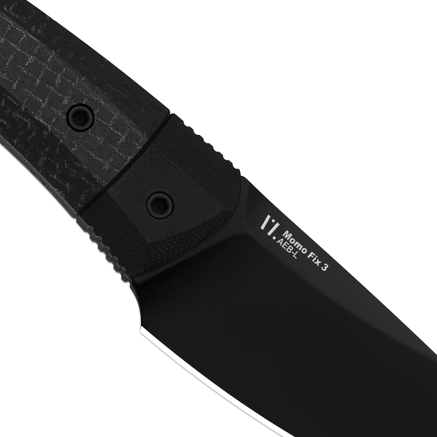 Momo Fix 3 | Micarta & G10 | AEB-L | Black PVD Coating | KizerV™ 1124A4