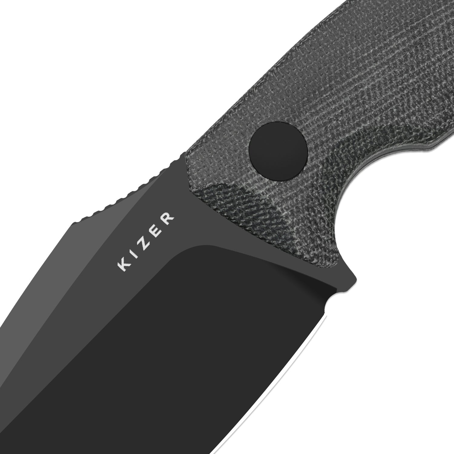 Cabox II | AEB-L | Micarta | Black PVD Coating | KizerV™ 1128A1