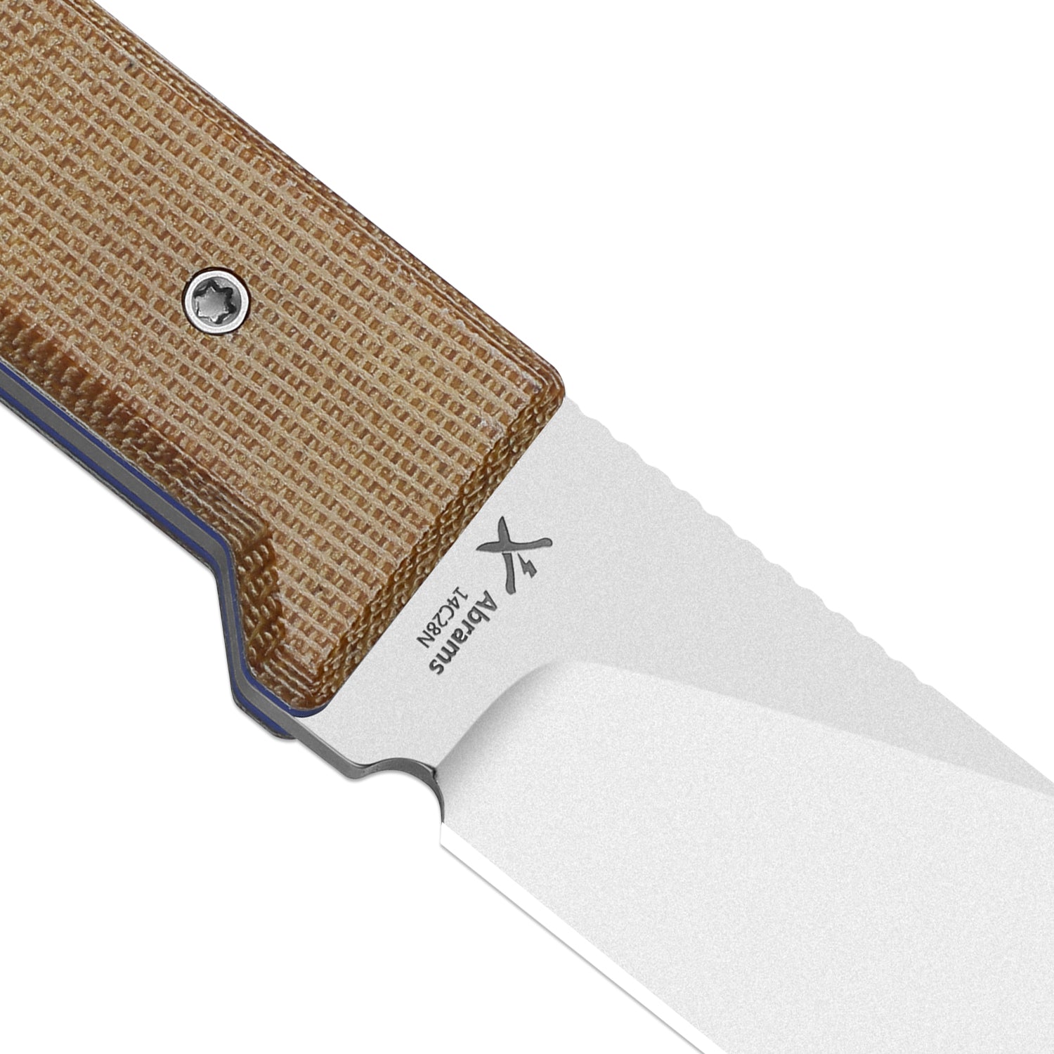 Abrams | Jordan Scolman's Design | Norplex UltreX™ Micarta & G10 | Spey Point | 14C28N | KizerV™ 1133A2