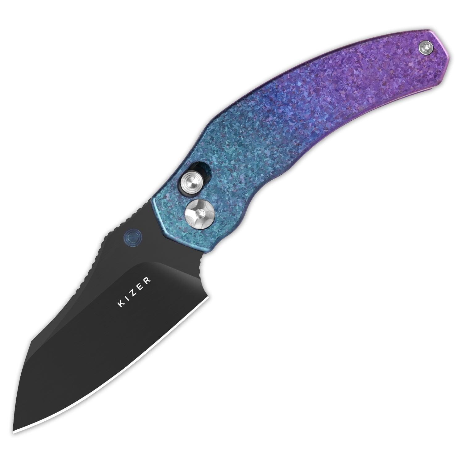 Mini Bulldog | S45VN | Titanium & Crystallized Titanium | KizerB™ 3672SA1