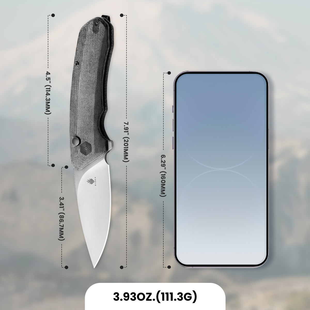 Invictus | 154CM | Micarta | V3602C1