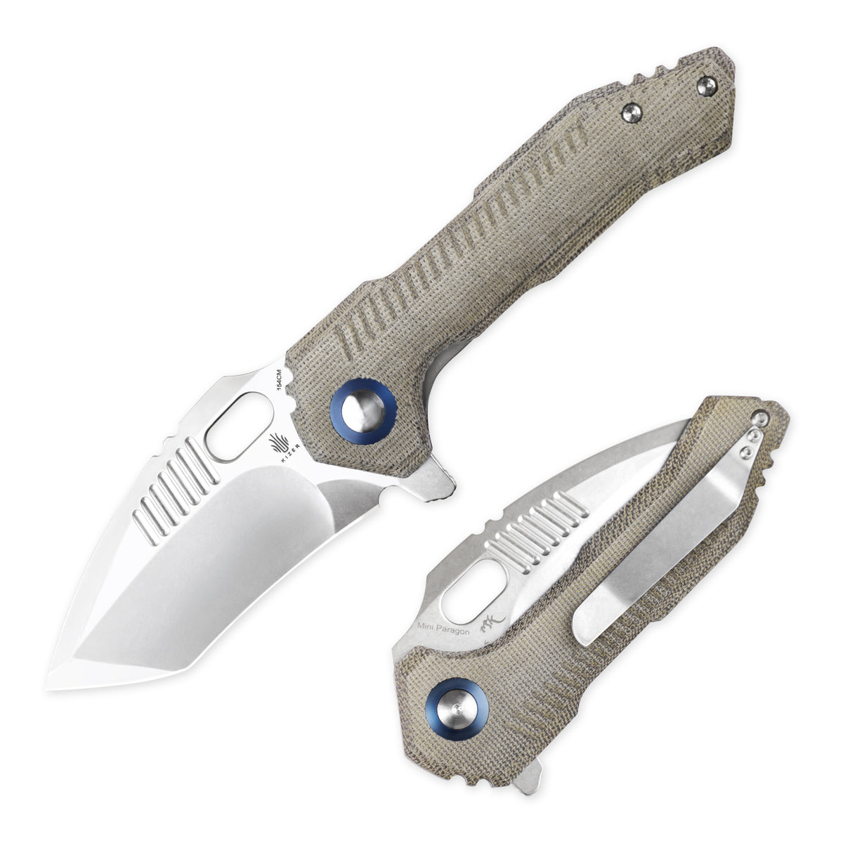 Mini Paragon  | 154CM | Micarta |  V4600C1