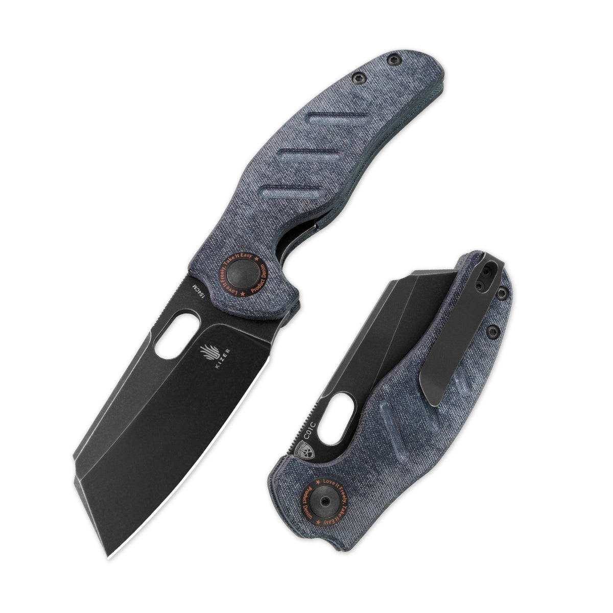 C01C | 154CM | Denim Micarta | V4488C5