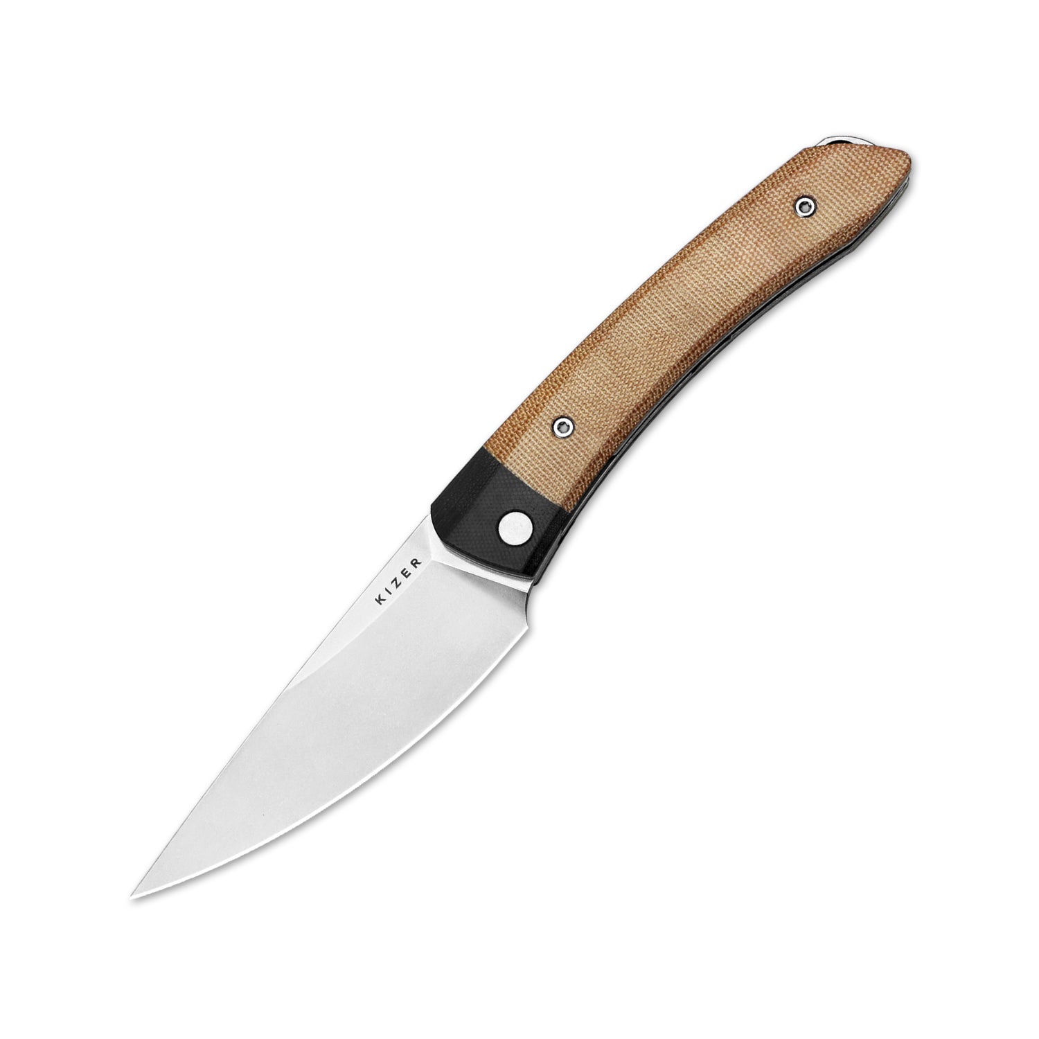 Momo | Nitro-V | Black G10+Micarta | KizerV™ 4663A2