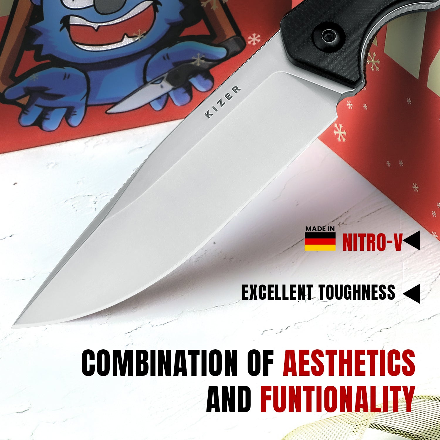 Militaw® | Nitro-V | G10+Micarta | KizerV™ 1067A2