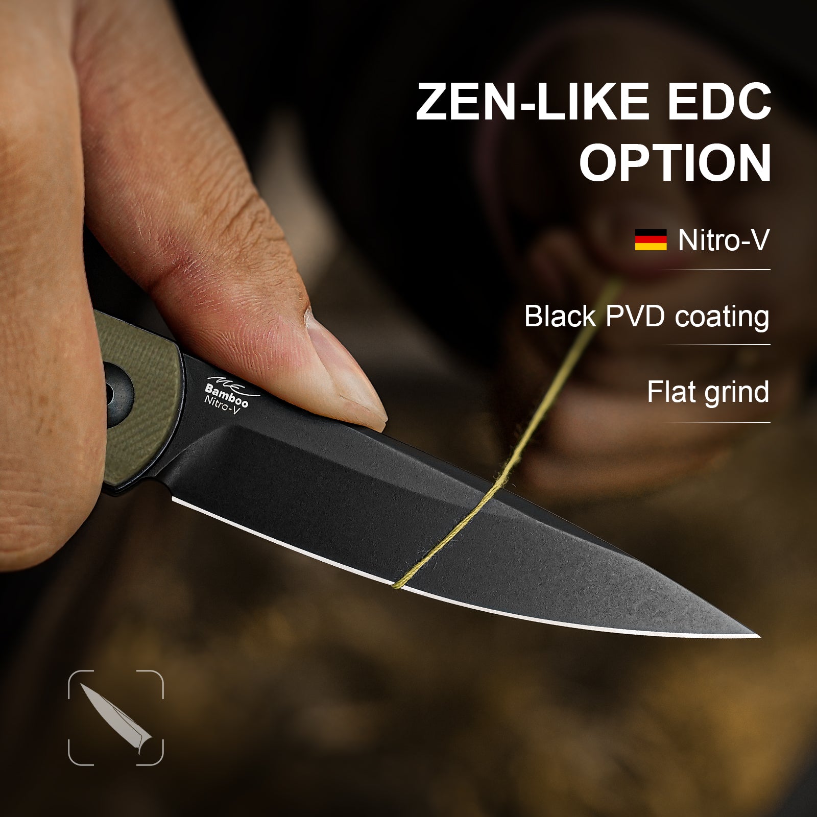 Bamboo | Nitro-V | G10（Olive Green） | V3722A2