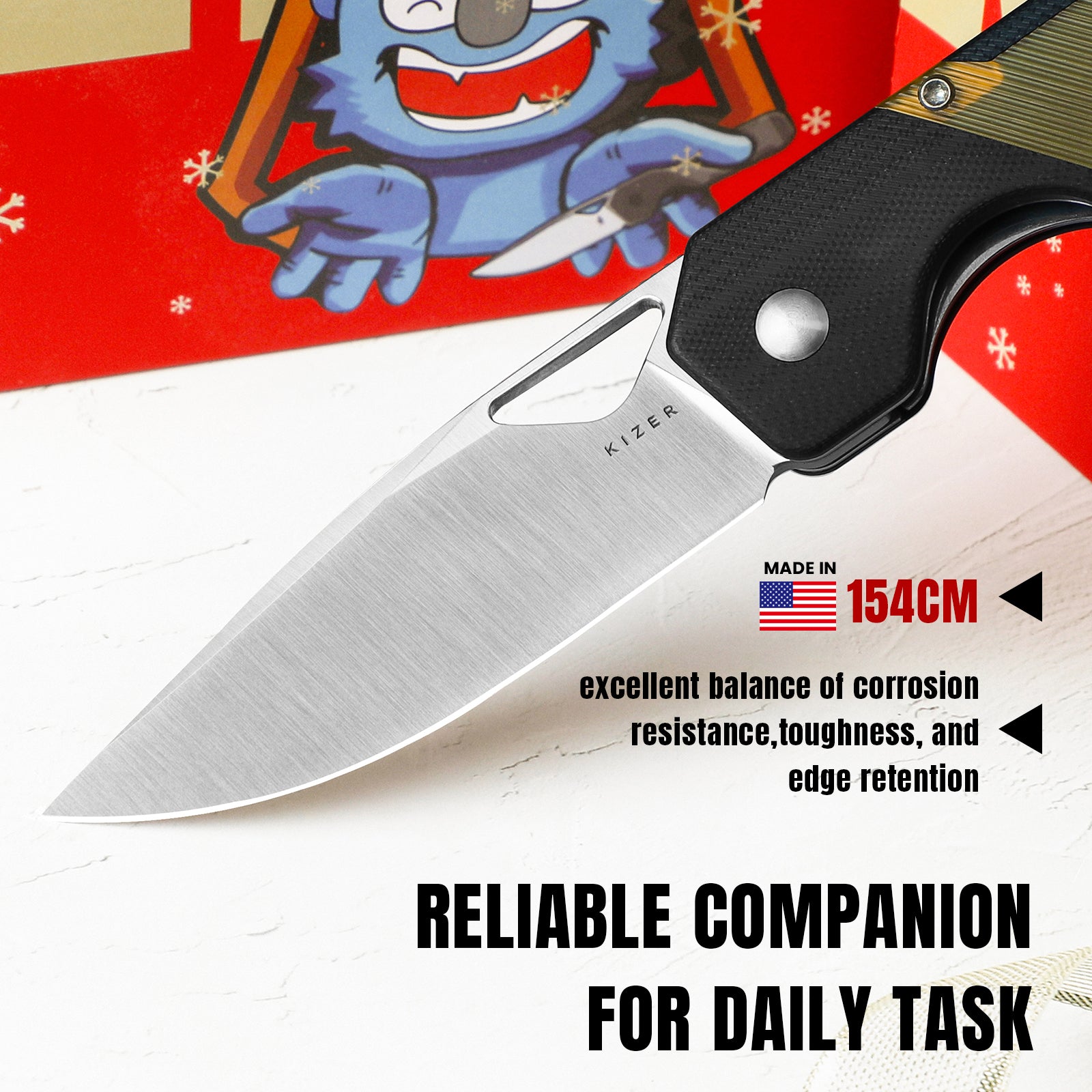 Militaw® | 154CM | G10+PEI | KizerV™ 3634C1