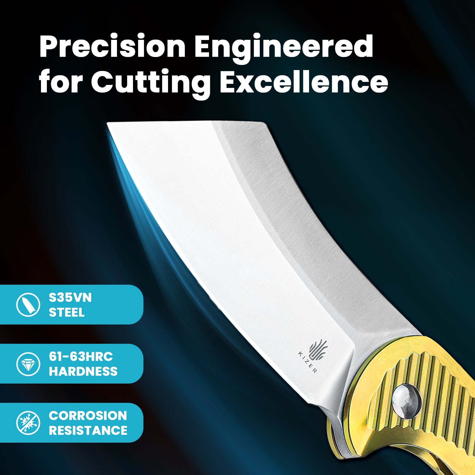 Dawn | S35VN | Titanium | KizerB™ 3673A1