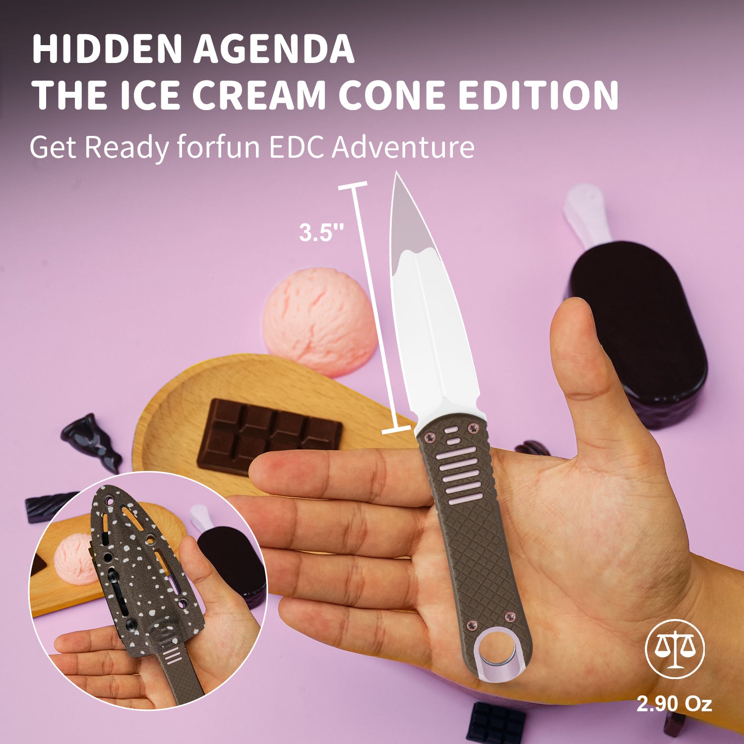 Hidden Agenda | AEB-L | G10 & Aluminum | KizerV™ 1083A4