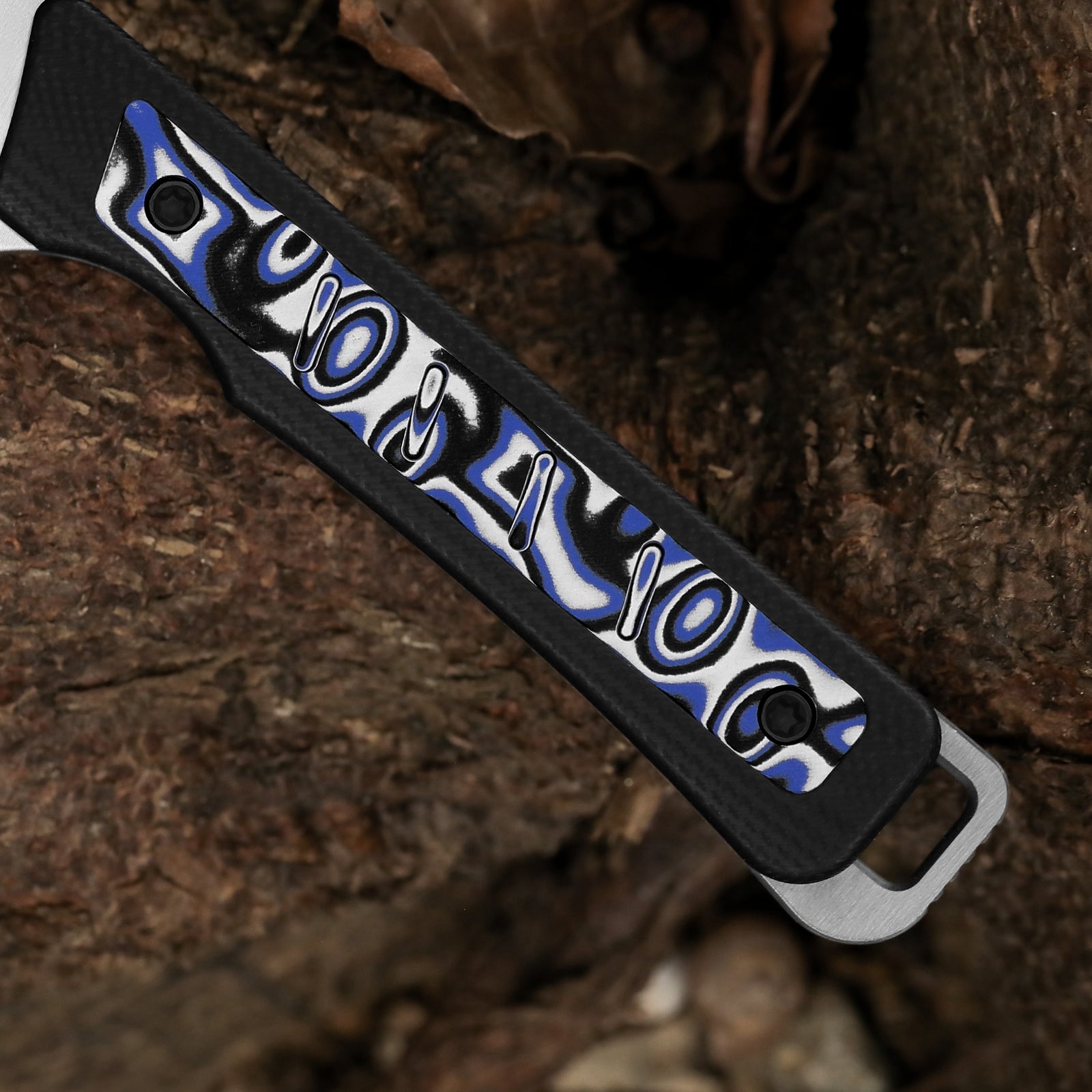 Whiskey Jack | Multiple Carry Options | Vortex Pattern Micarta | Skeletonized Tang | AEB-L | KizerV™ 1108A6