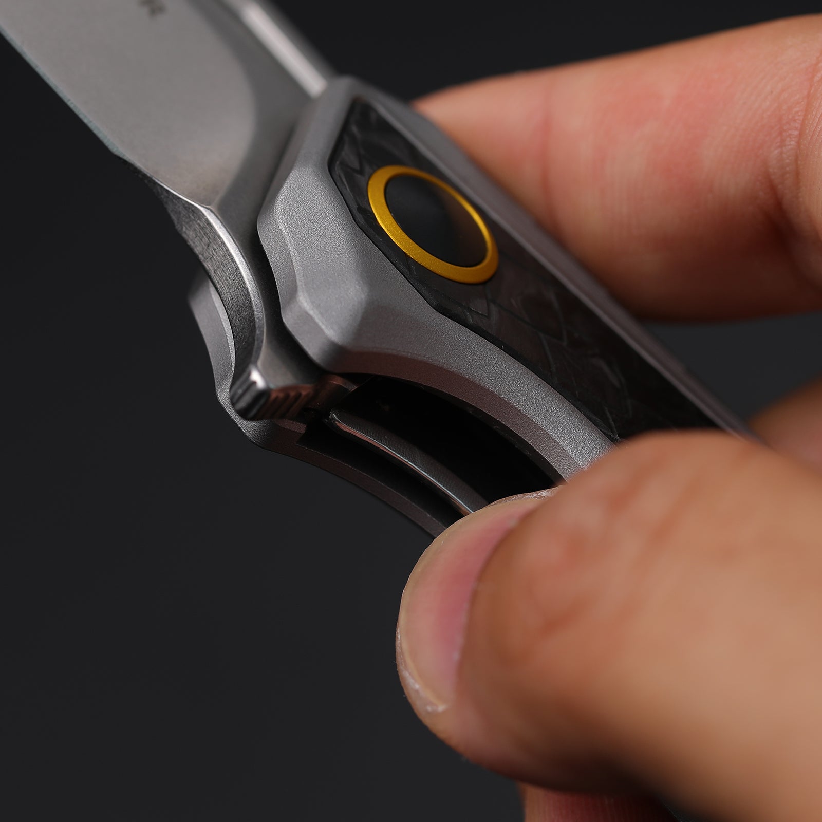 Draca | Flipper | S45VN | GID | Aluminum & Carbon Fiber | KizerB™ 4751A1