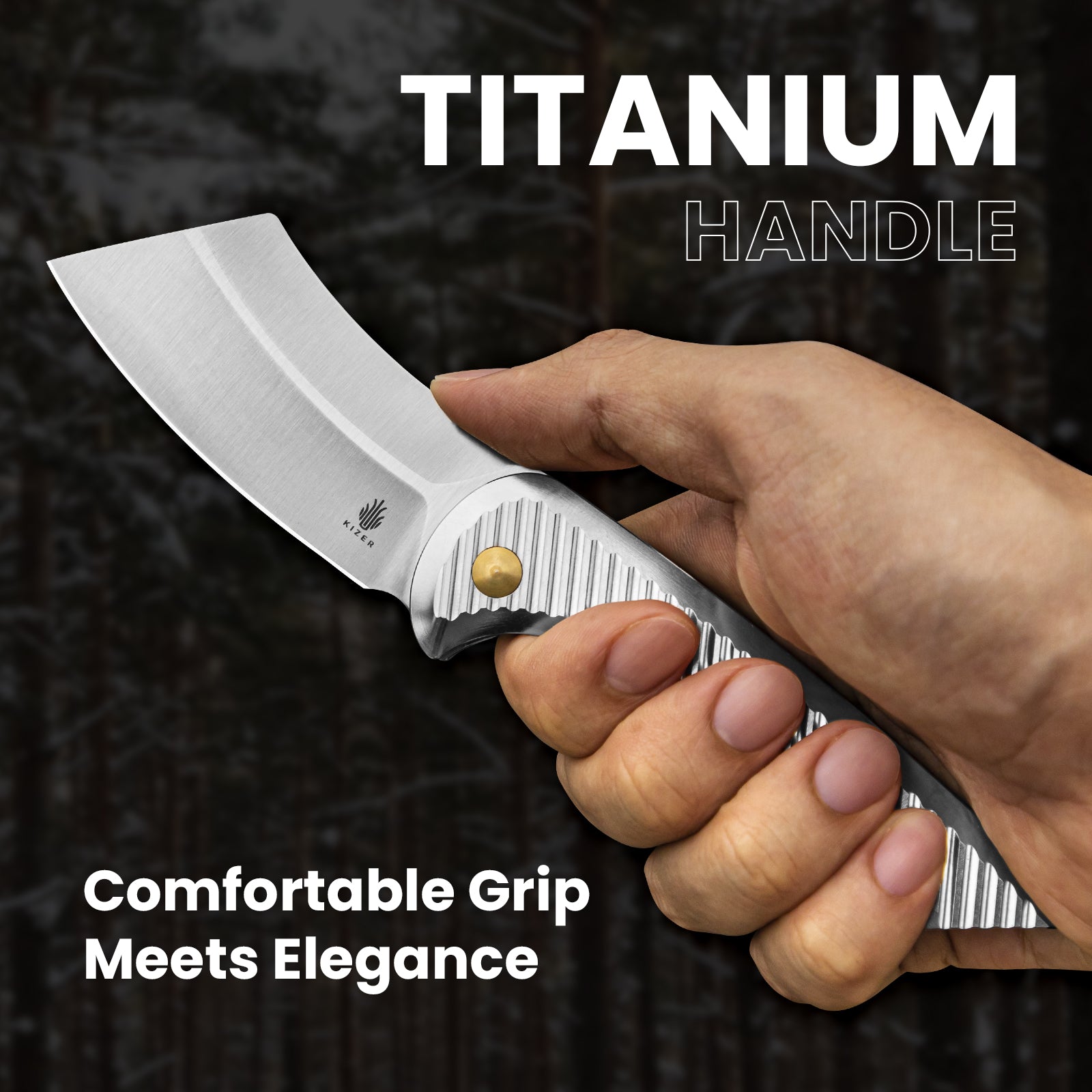 Dawn | S35VN | Titanium | KizerB™ 3673A2