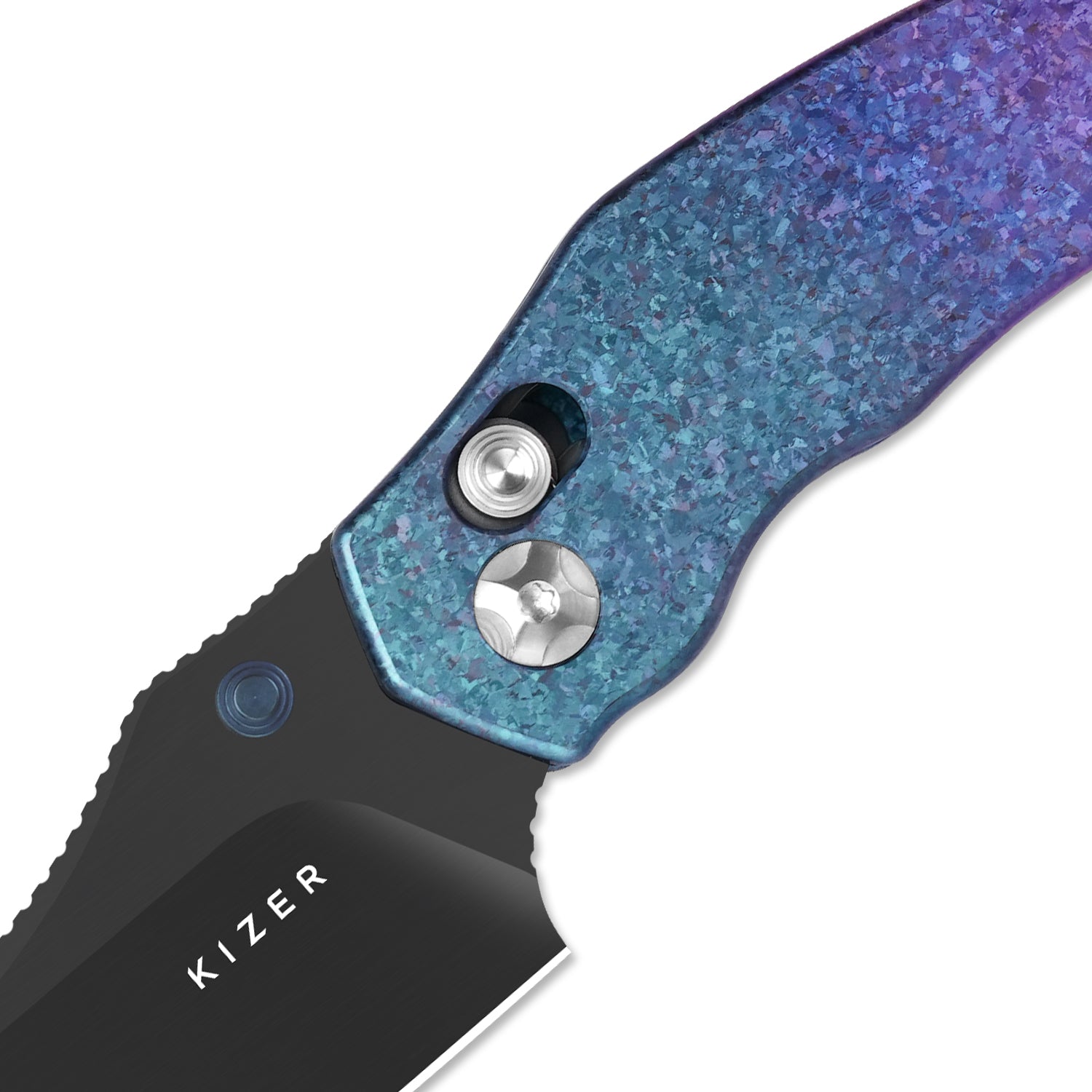 Mini Bulldog | S45VN | Titanium & Crystallized Titanium | KizerB™ 3672SA1