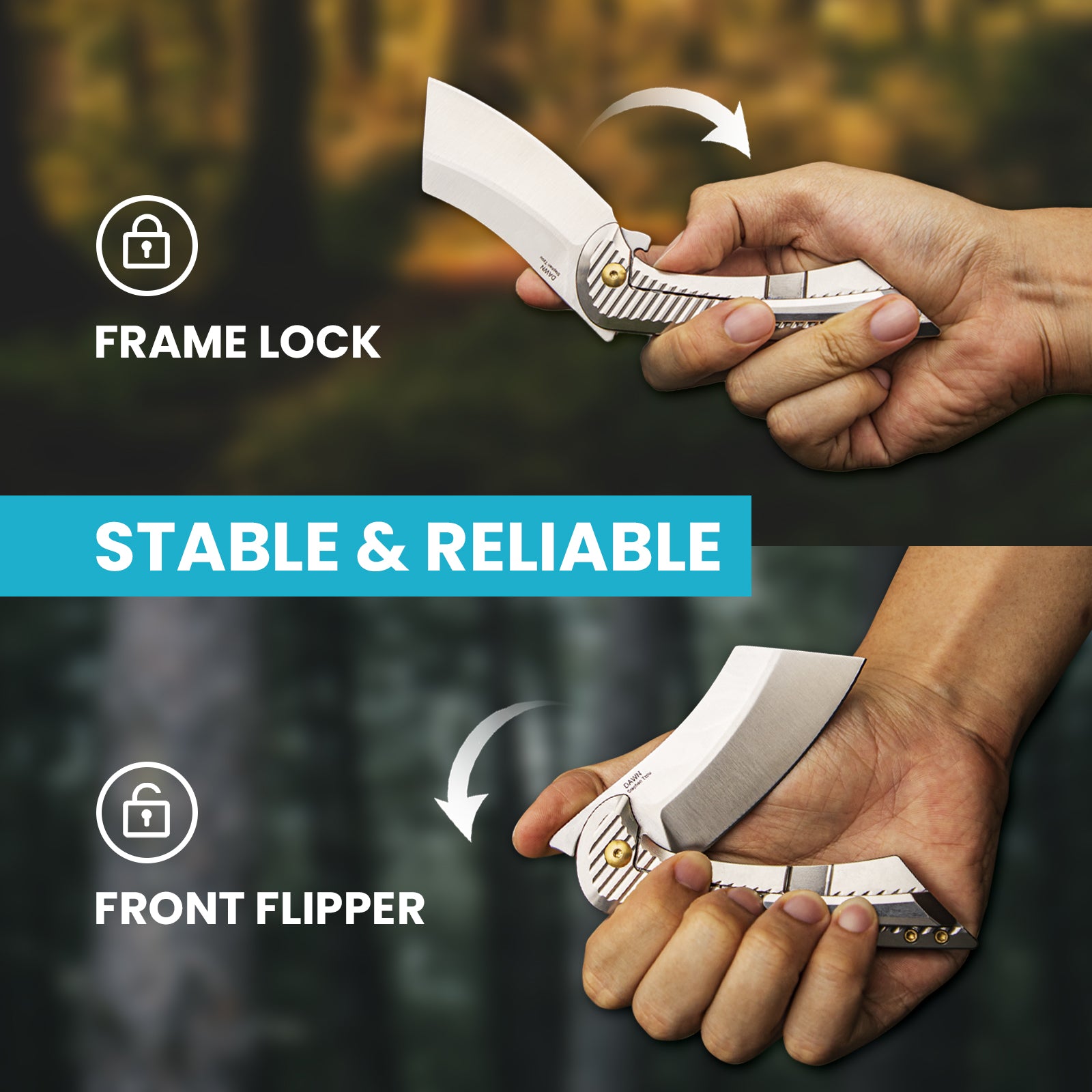 Dawn | S35VN | Titanium | KizerB™ 3673A2