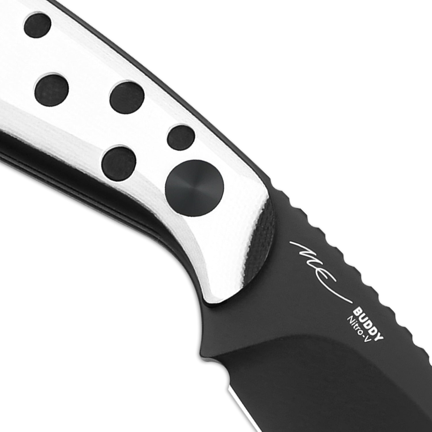 BUDDY | Nitro-V | Black & White G10 | KizerV™ 1081A3