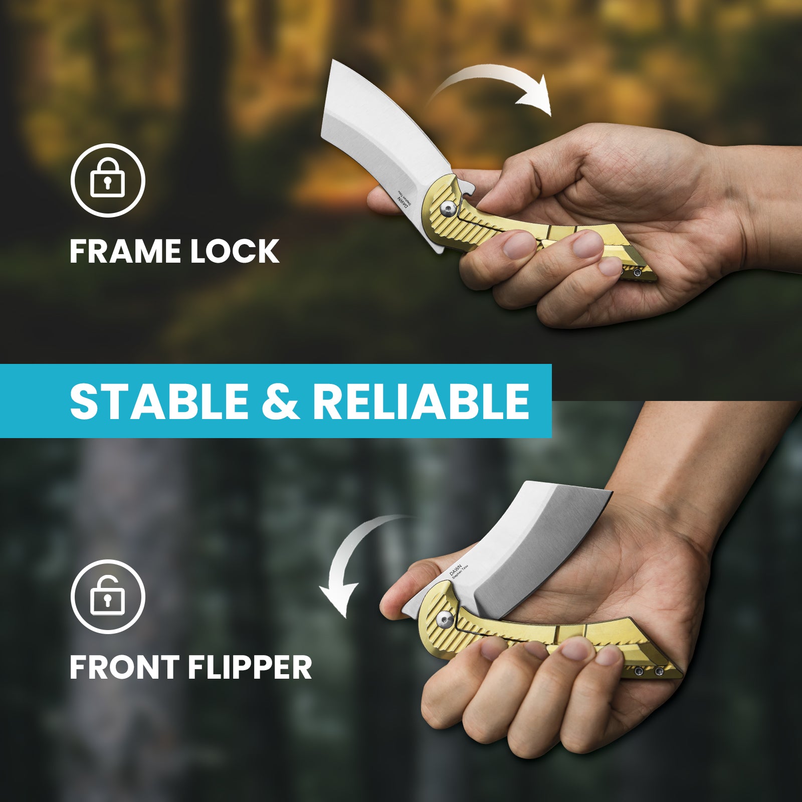 Dawn | S35VN | Titanium | KizerB™ 3673A1