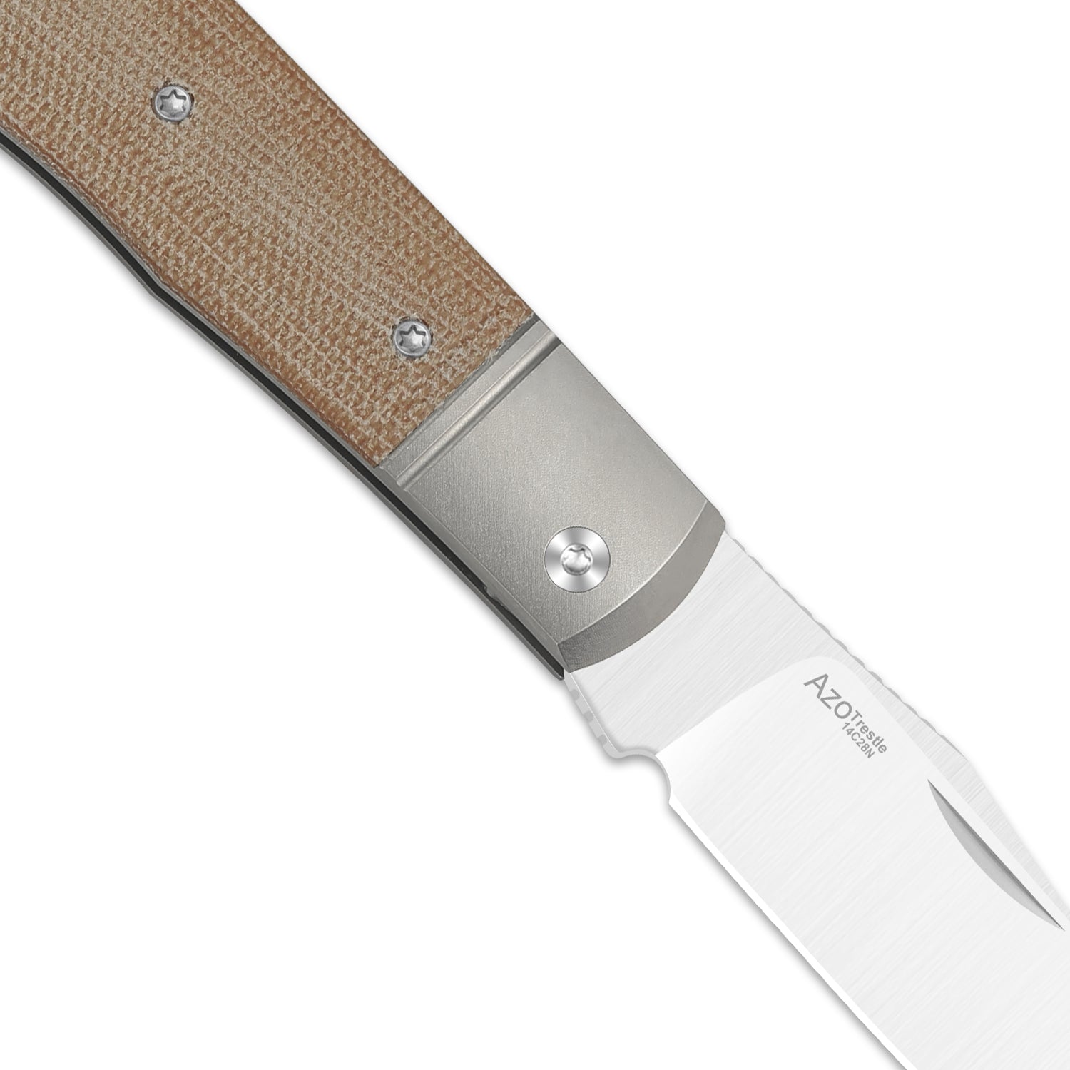 Trestle | 14C28N | Titanium & Micarta | KizerV™ 3761A1