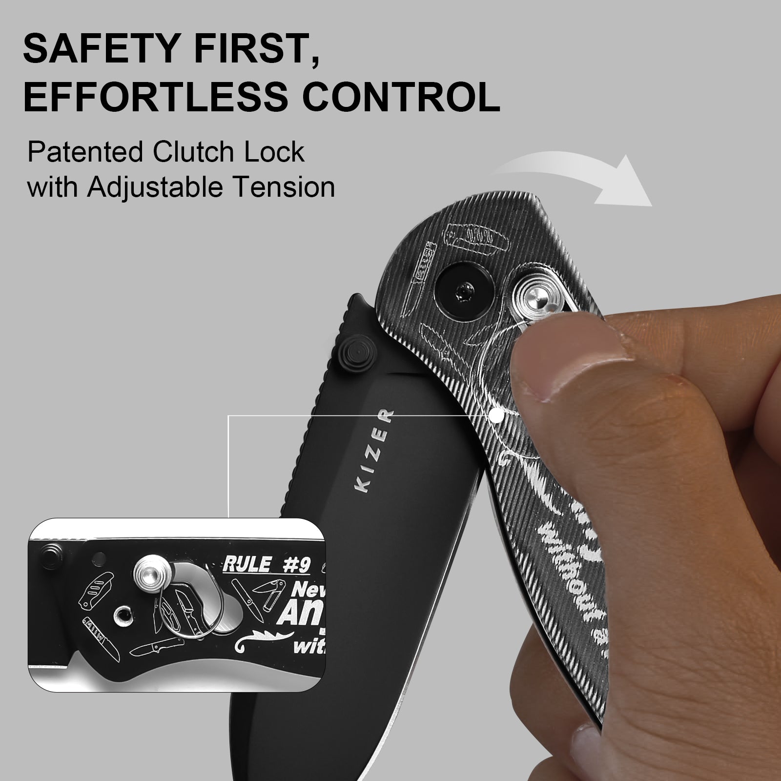 Drop Bear® | Kizer Clutch Lock™ | Nitro-V | Acrylic | KizerV™ 3619A14