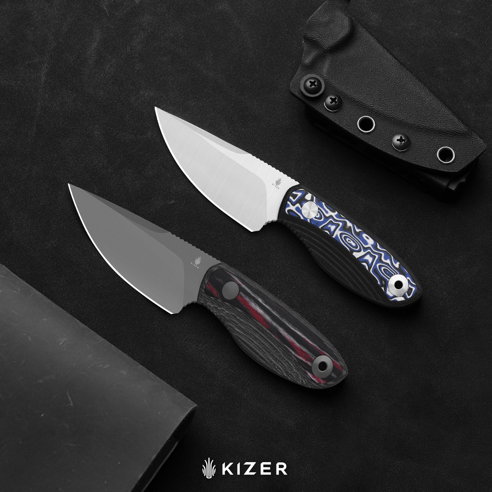 Finch | AEB-L | Micarta & Reconstituted Wood | Fixed Blade | KizerV™ 1134A2