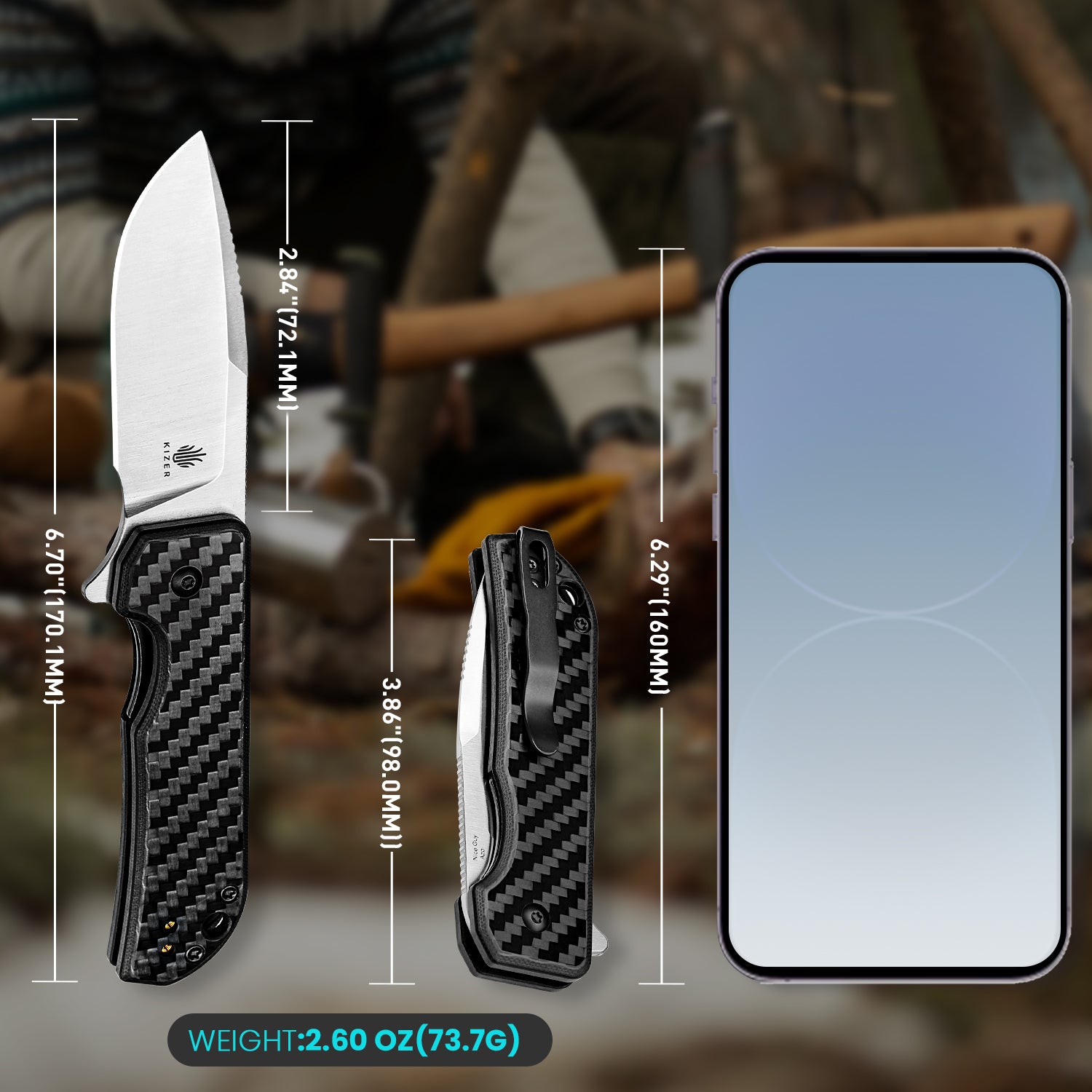 Nice Guy | 154CM | G10 Carbon Fiber | V3011C1