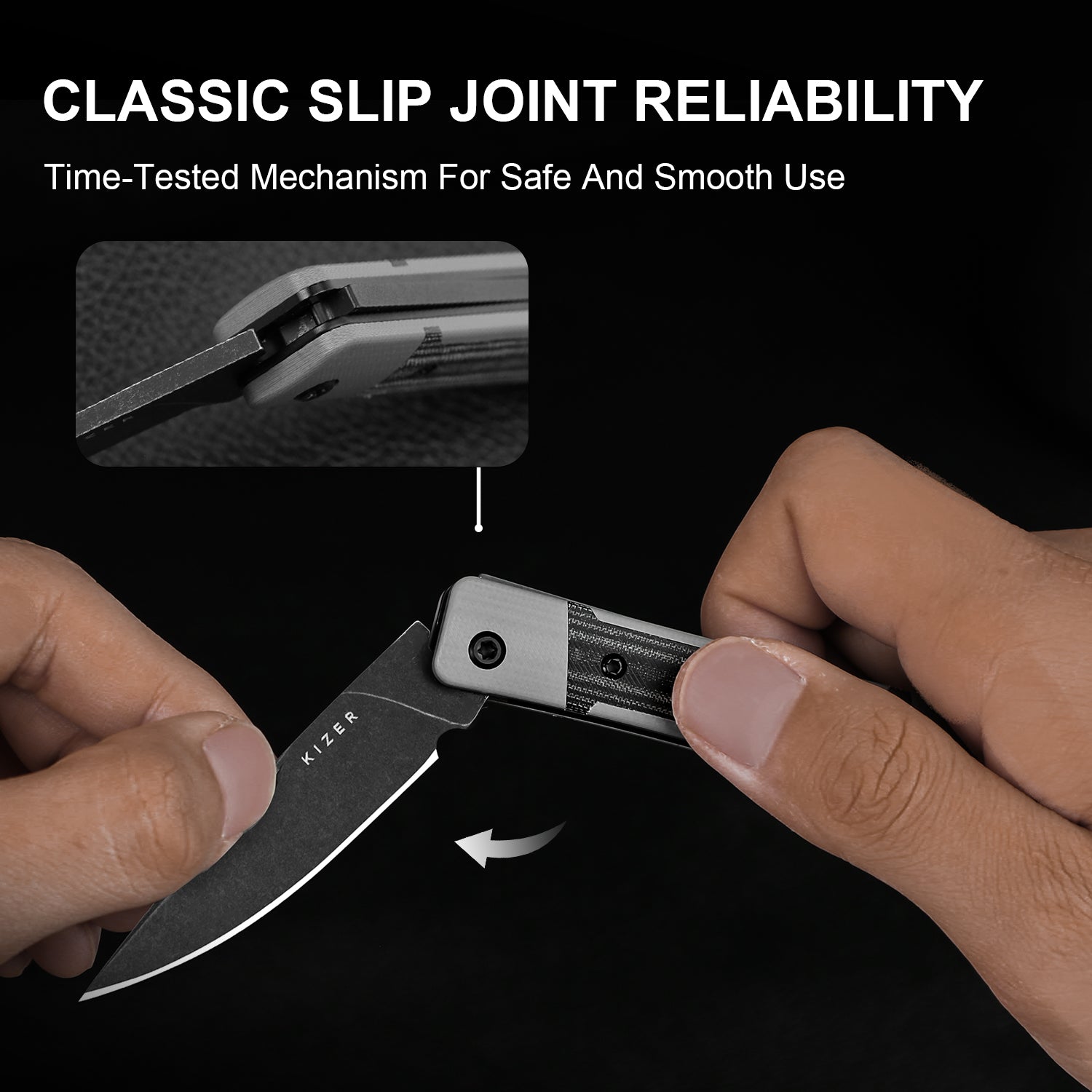 Little Grand | Nitro-V | G10 & Micarta | KizerV™ 2670A2