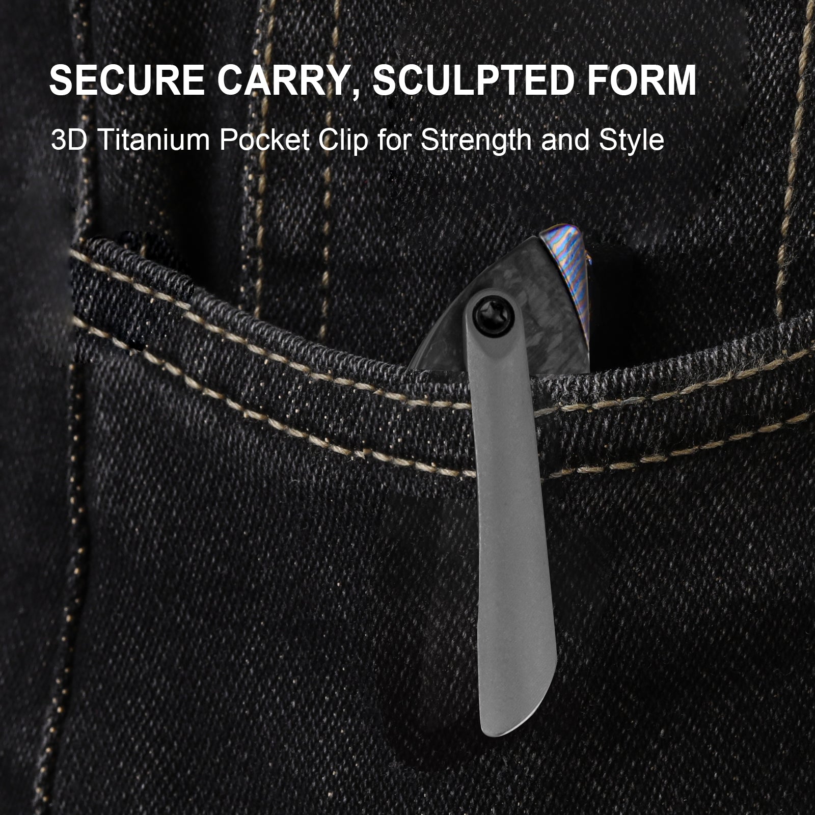 Spitfire | S35VN | Titanium & Carbon Fiber | KizerB™ 3690A1