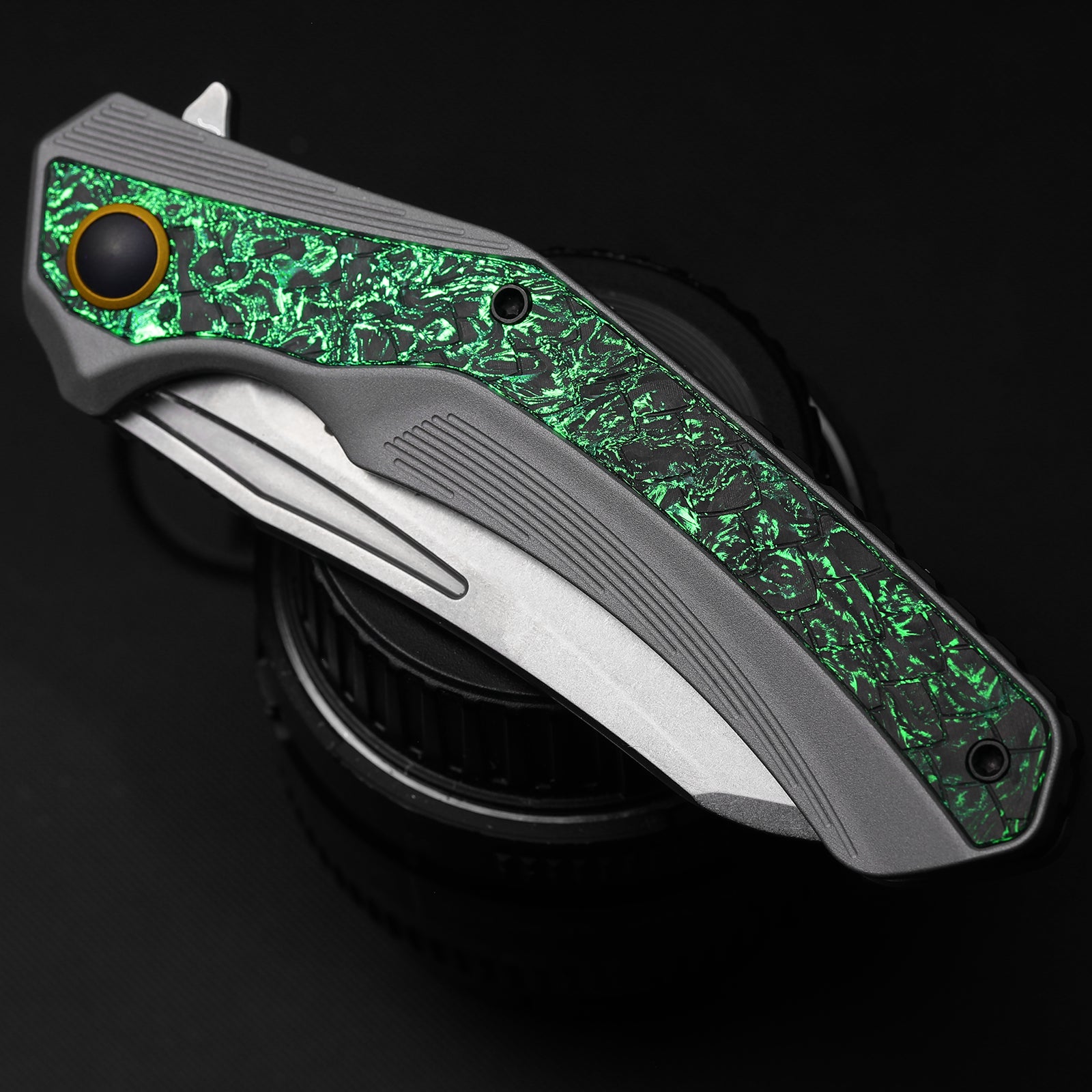Draca | Flipper | S45VN | GID | Aluminum & Carbon Fiber | KizerB™ 4751A1