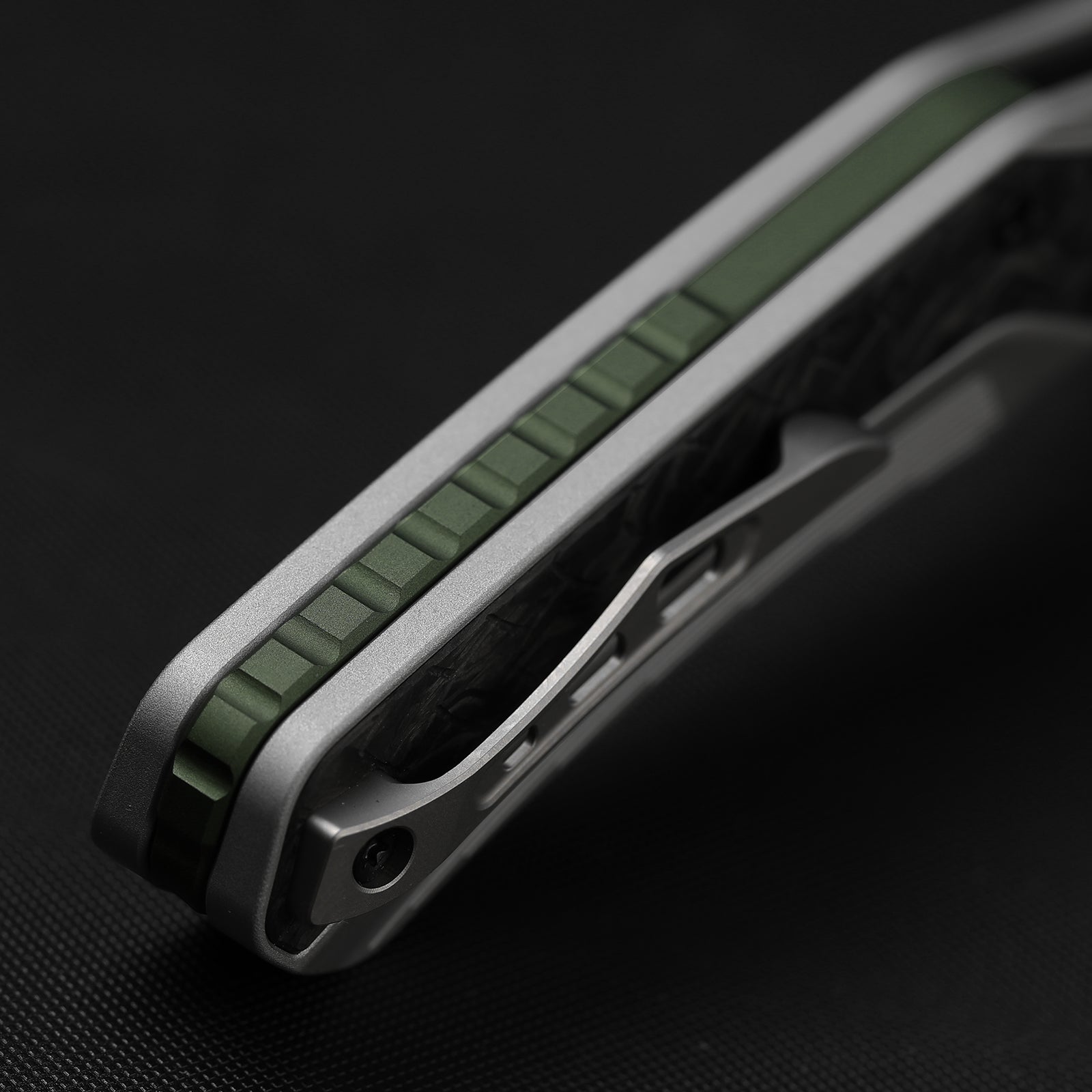 Draca | Flipper | S45VN | Aluminum & Crystallized Titanium | KizerB™ 4751A2
