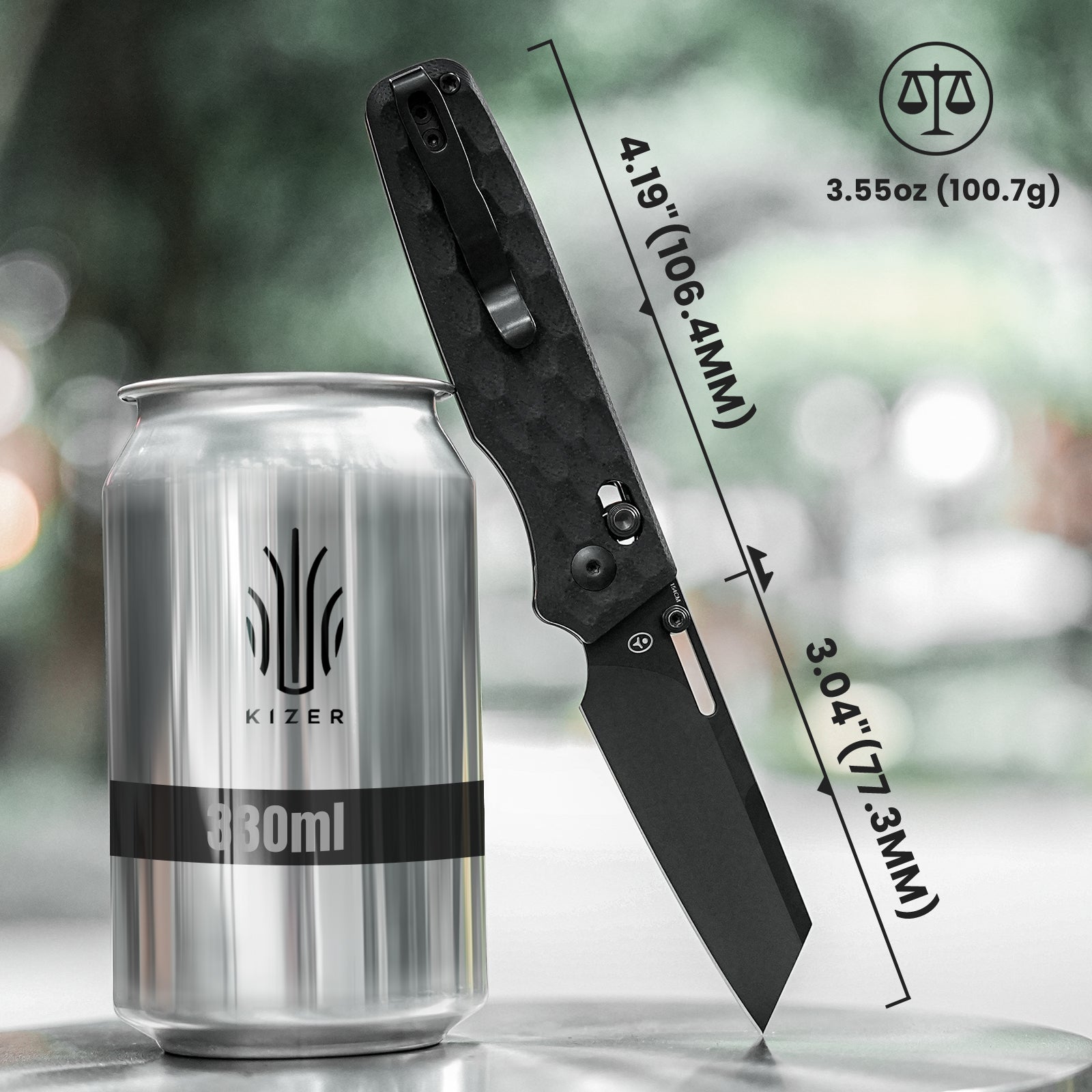 Task | 154CM | Black G10 - 3.04 " Black | V3641C2