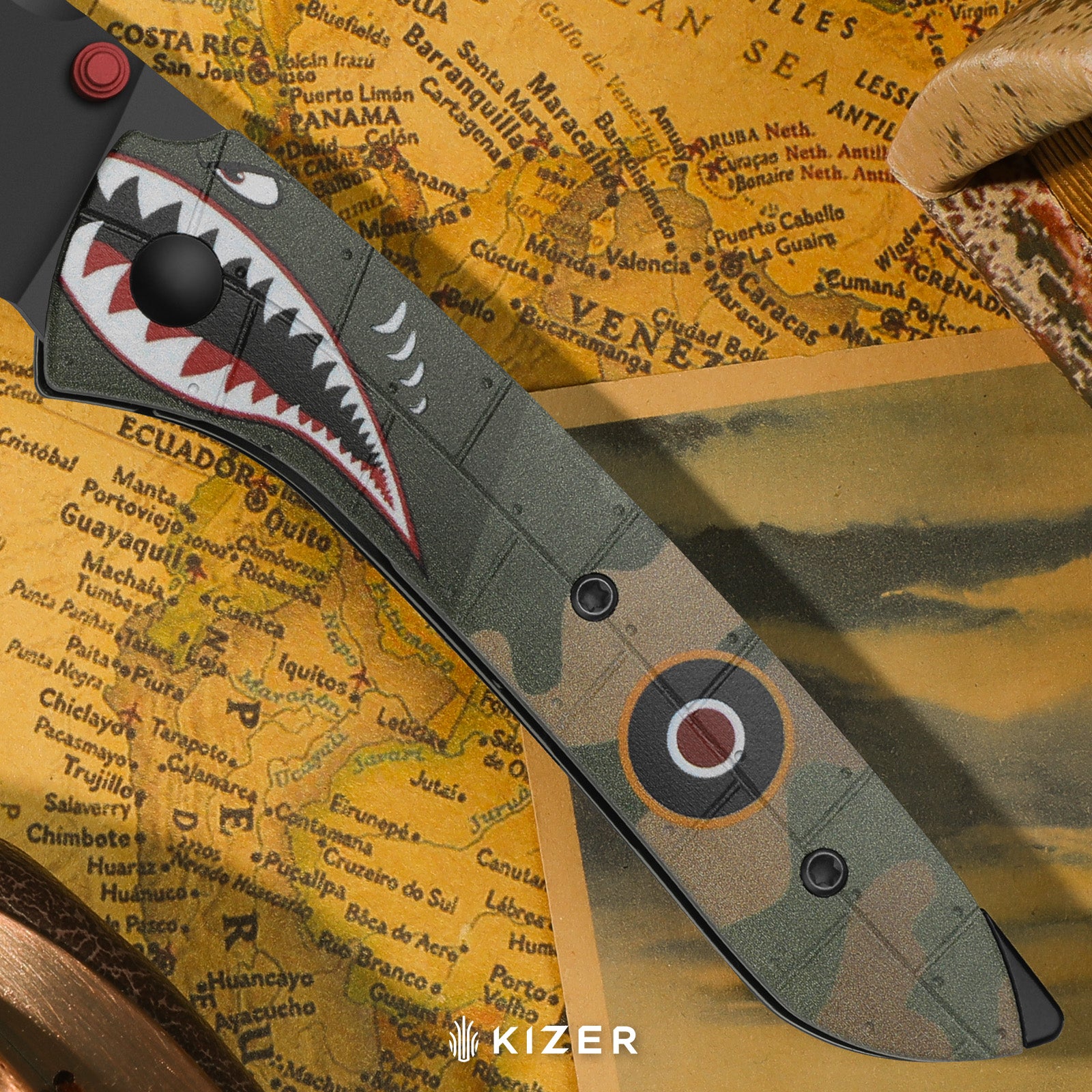 Spitfire | Kizer Liner Lock™ | S35VN | Drop Point Blade | G10 | KizerB™ 3690A3