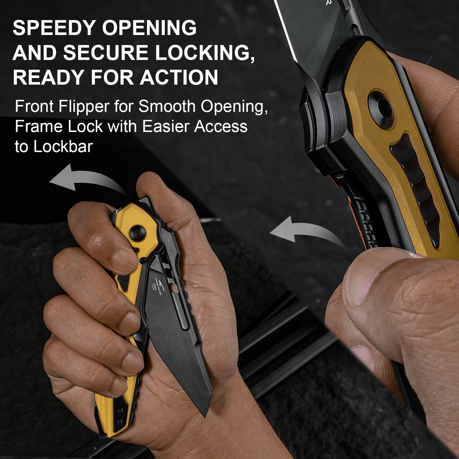 Zero | S35VN | Titanium & Aluminum | KizerB™ 3664A1