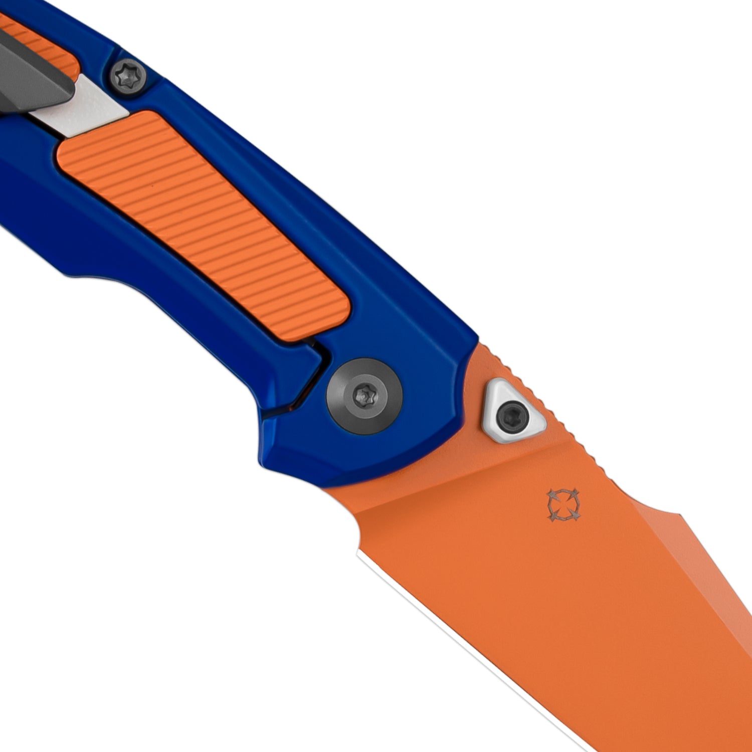 Feweed | S35VN | Blue & Orange Handle | KizerB™ 3694A8
