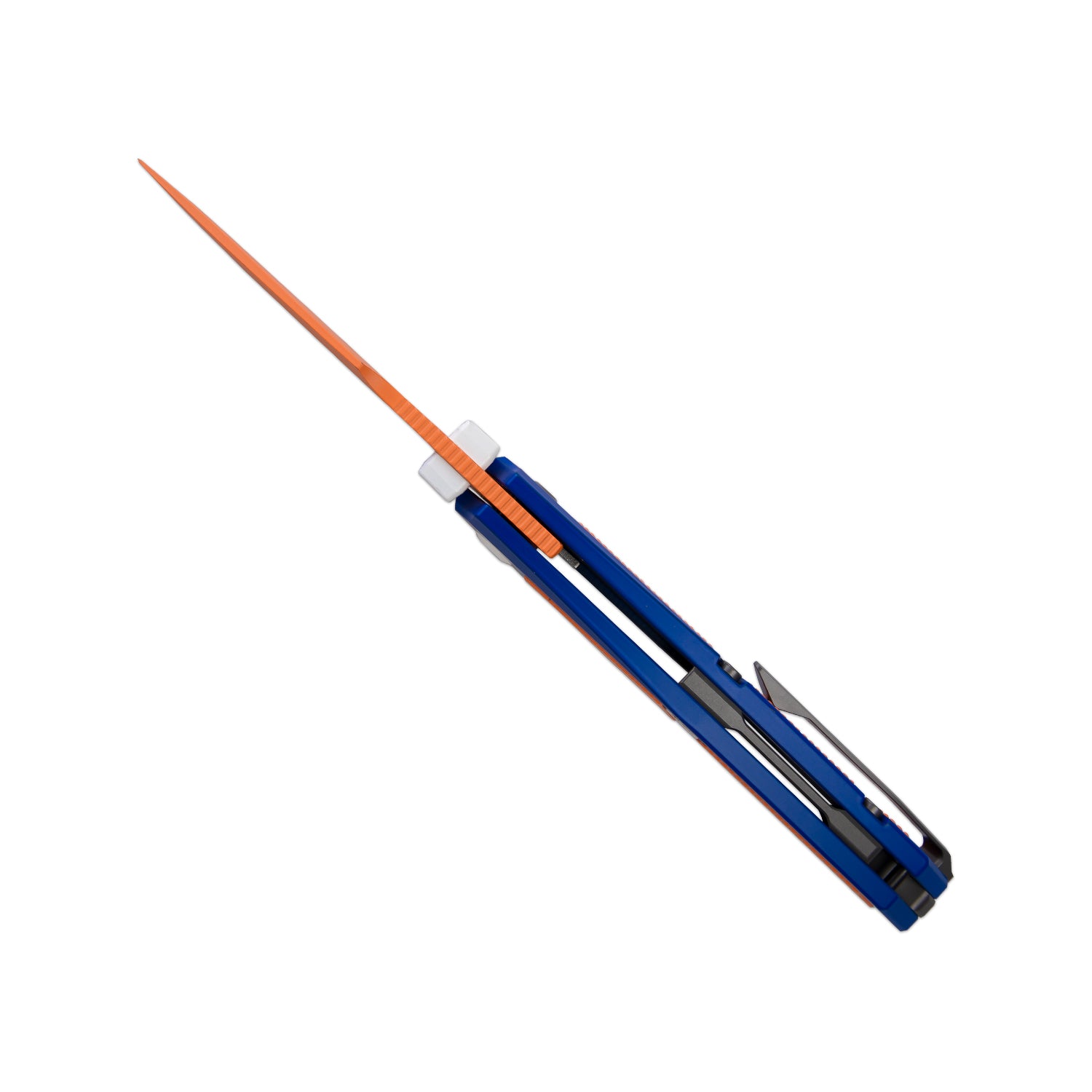 Feweed | S35VN | Blue & Orange Handle | KizerB™ 3694A8