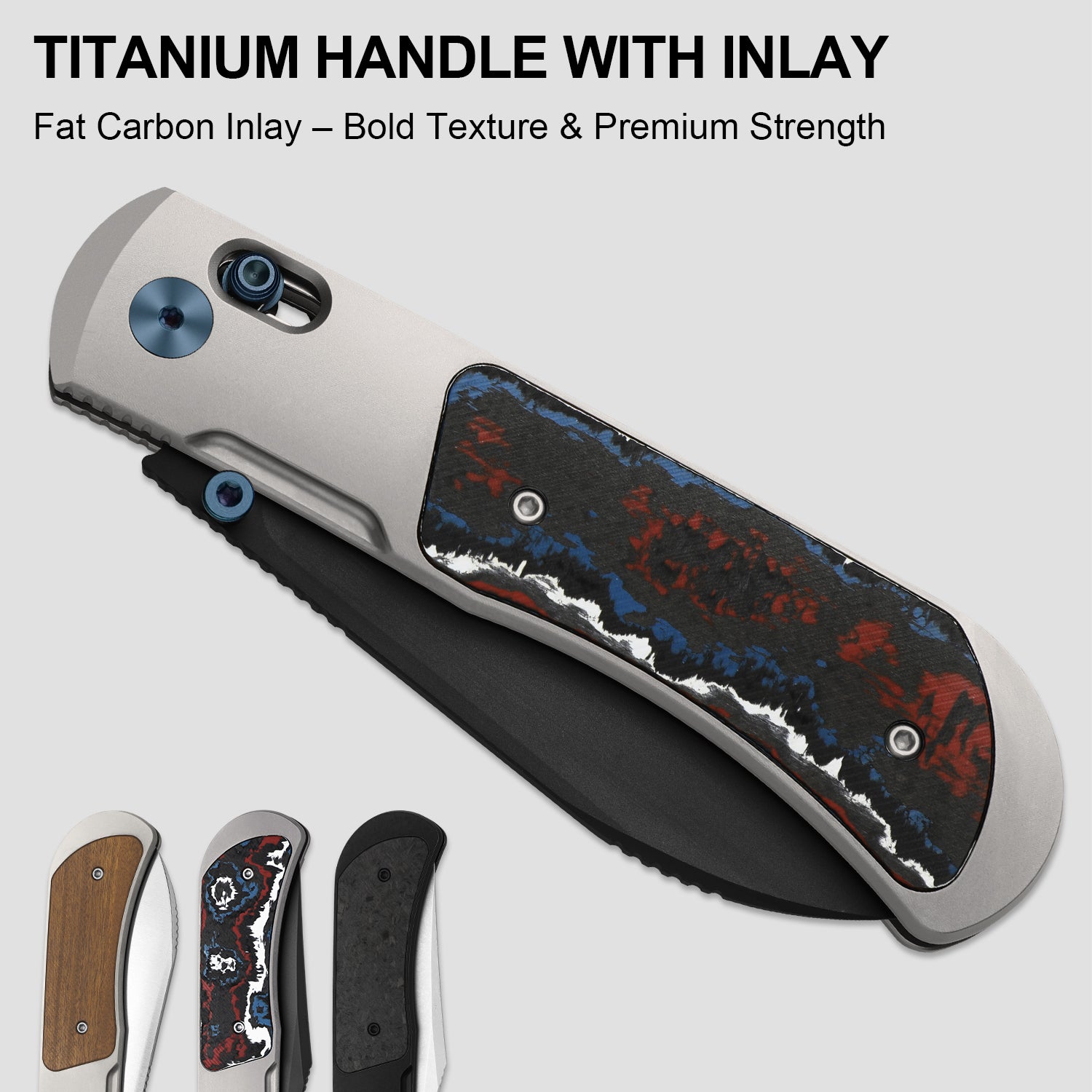 Tycho | M390 | Titanium & Fat Carbon | KizerB™ 4761A2