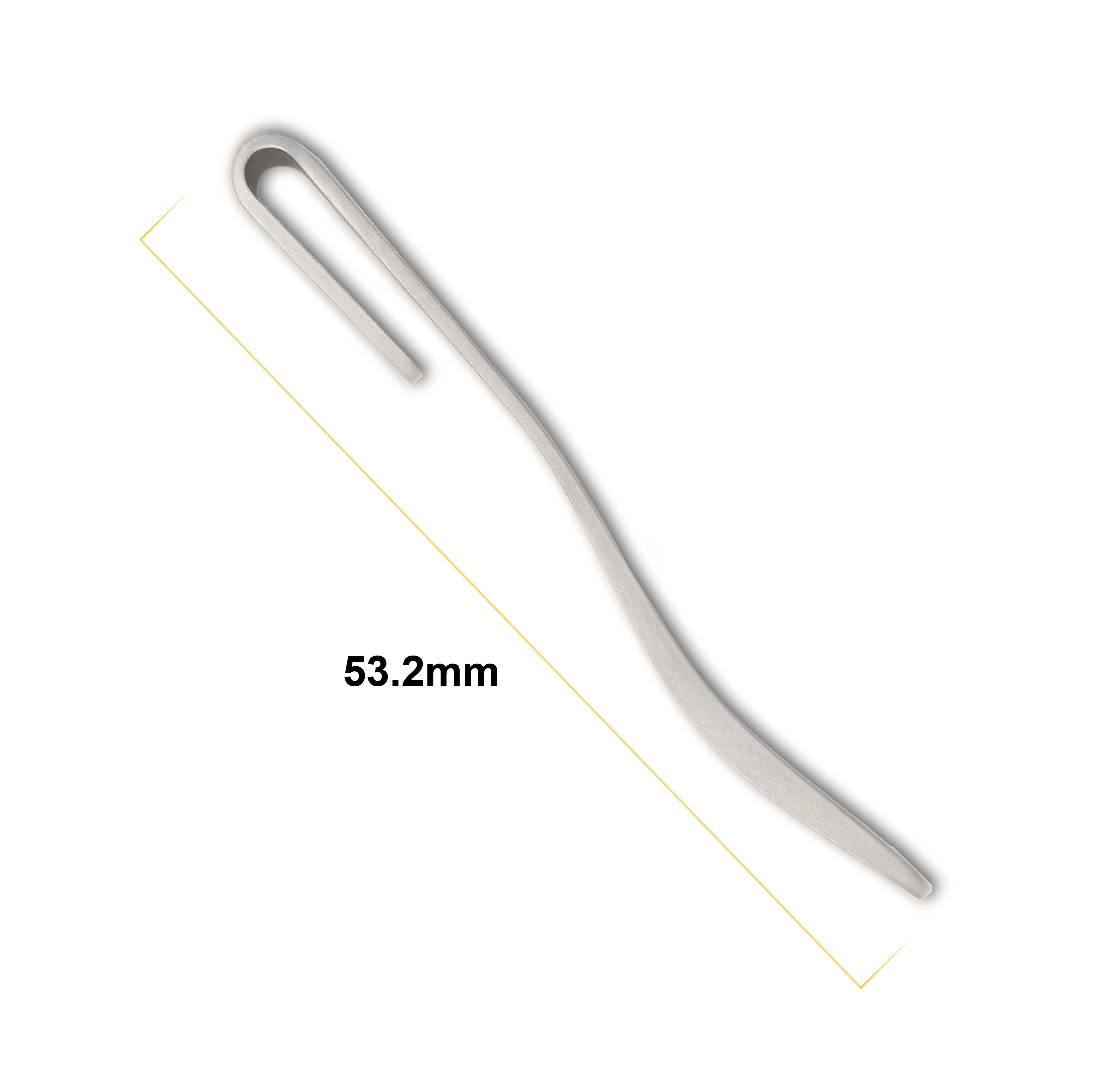 Kizer Titanium Pocket Clip with Screws for Folding Knives KS301 (Plain)