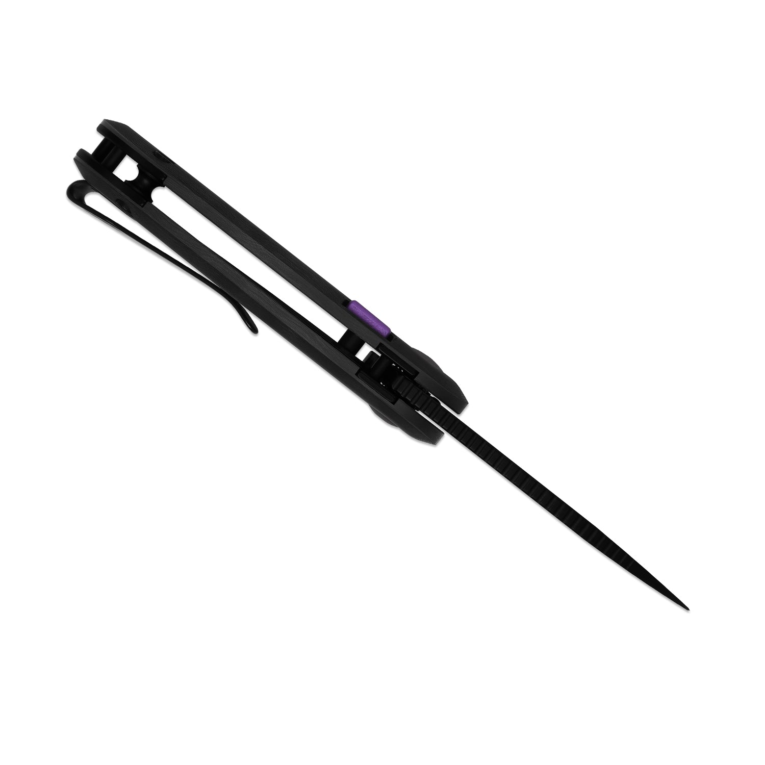 Microbe | 5Th Pocket Knife | Kizer Button Liner Lock™ | Fat Carbon Black Dune Handle | KizerB™ 2742A3