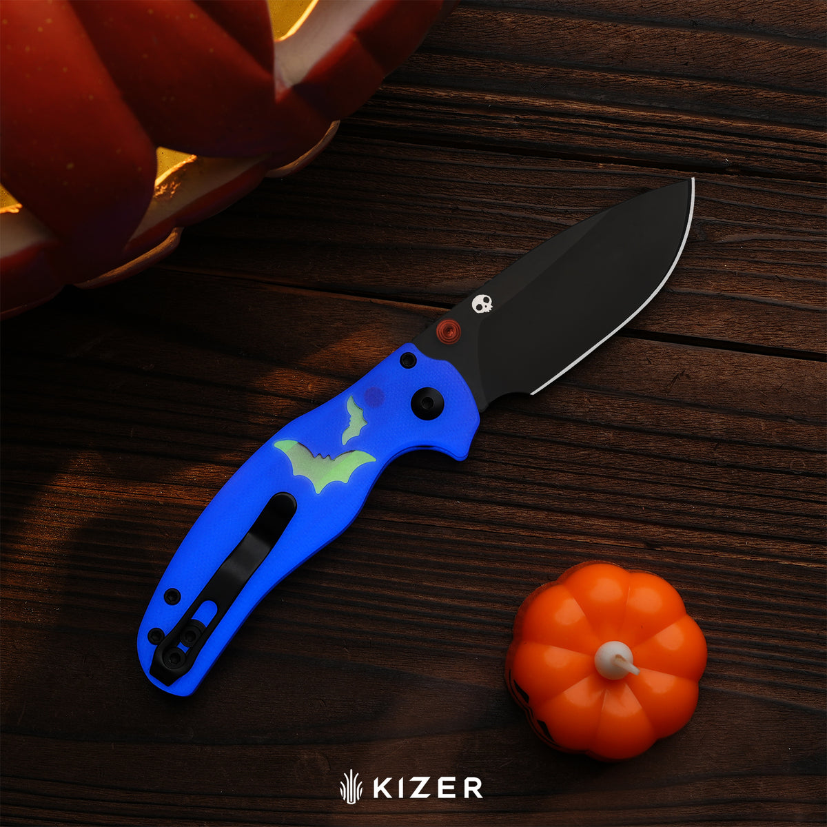 Halloween | C01C 2.9 BD | ELMAX | Dual-Color GID Handle | KizerB™ 3488.29BDHW1 | Halloween Special Edition