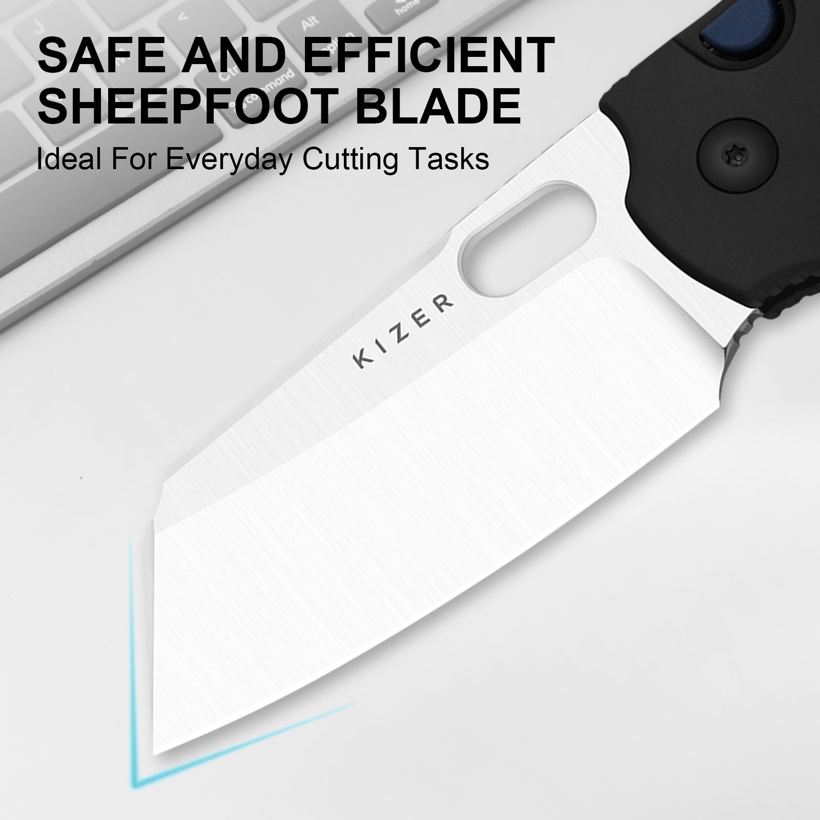 Sheepdog® Knives C01C | Kizer Button Liner Lock™ | ELMAX | Aluminum  | KizerB™ 3488.29BSA1