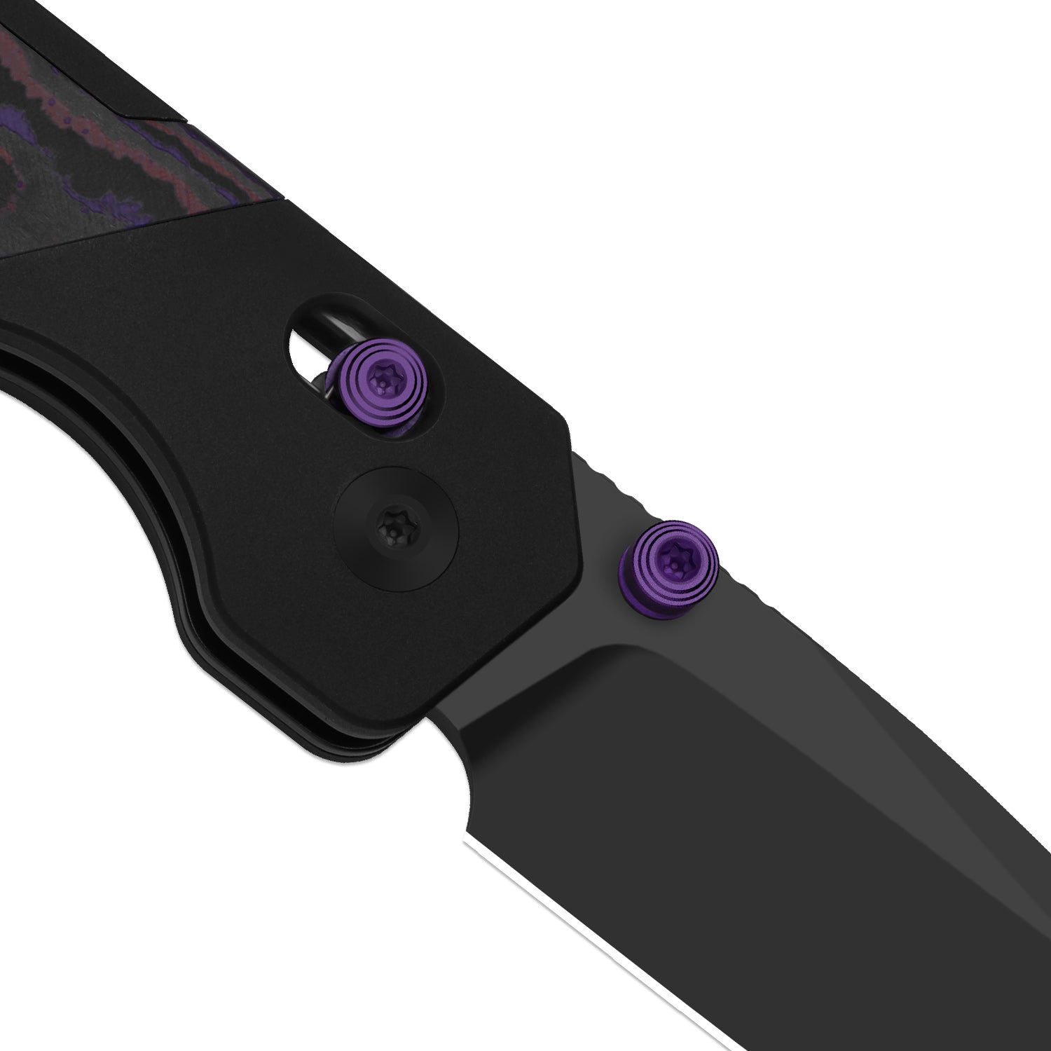 Militaw 315 KwikSwap™ | Kizer Clutch Lock™ | Elmax + Matte DLC Ultra | Aluminum & FatCarbon Purple Haze | KizerB™ 3634.31CDA1