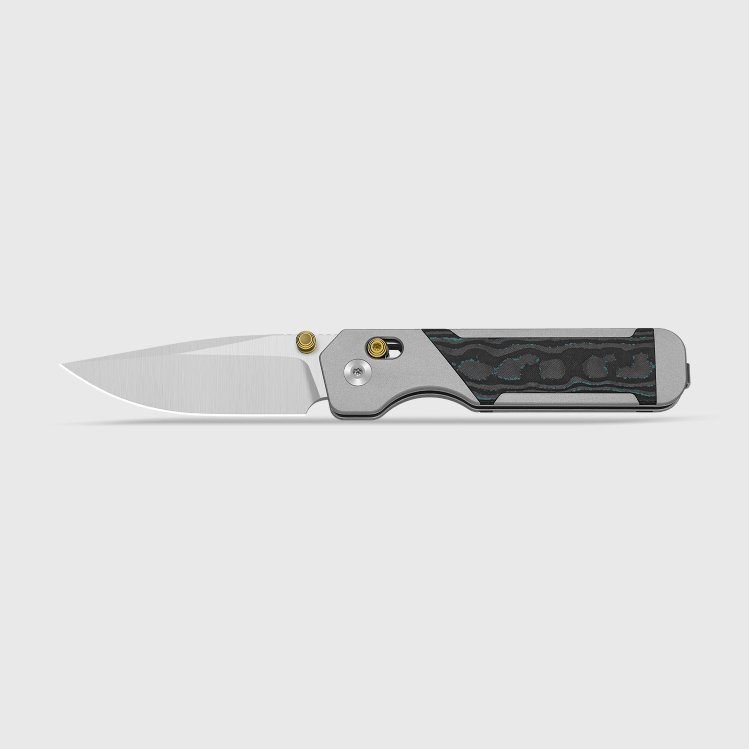 Militaw 315 KwikSwap™ | Kizer Clutch Lock™ | Elmax + Satin | Aluminum & Shipwreck CamoCarbon | KizerB™ 3634.31CDA2