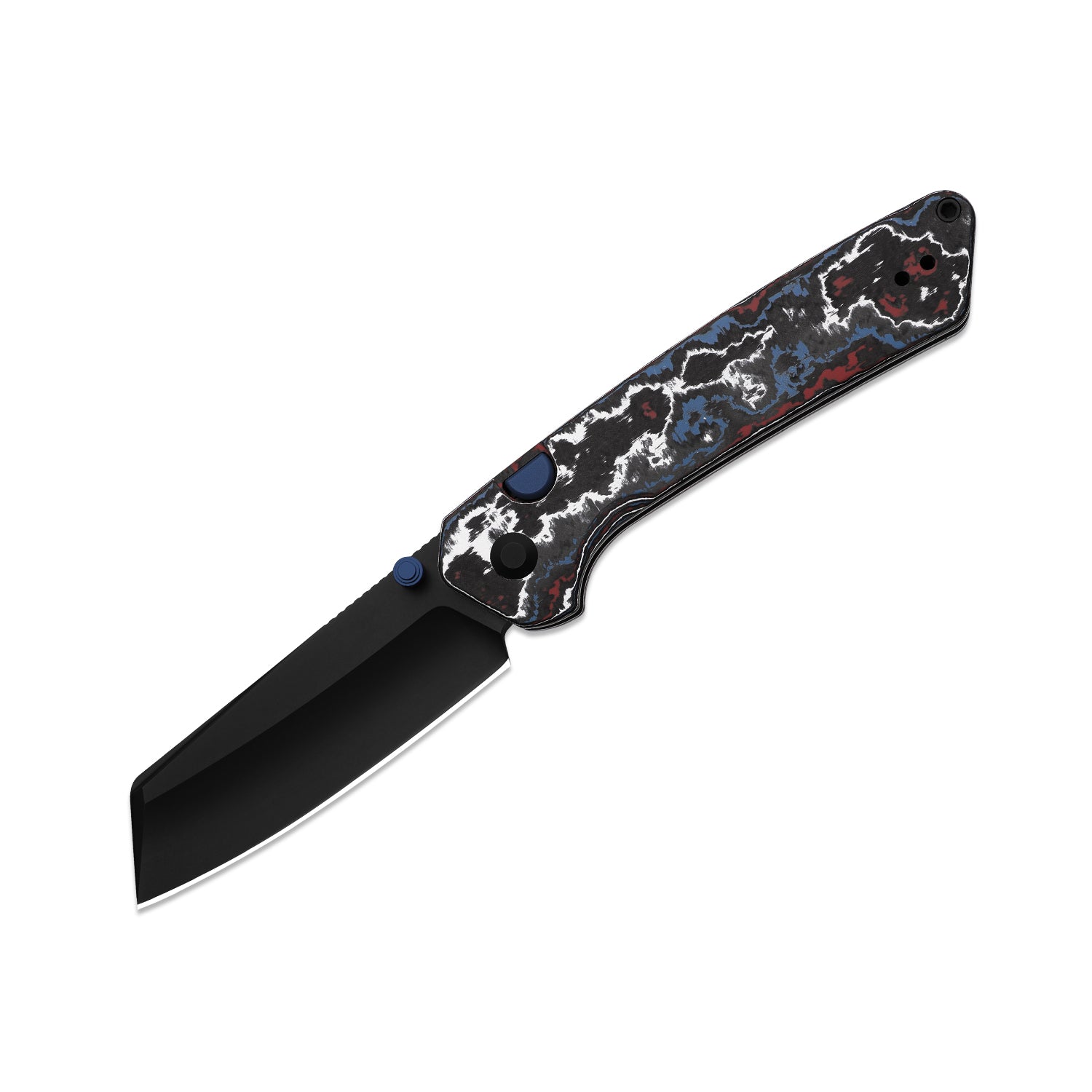 Madrac | Kizer Button Liner Lock™ | Fatcarbon Nebula | S45VN + Hollow Grind | KizerB™ 3693A1